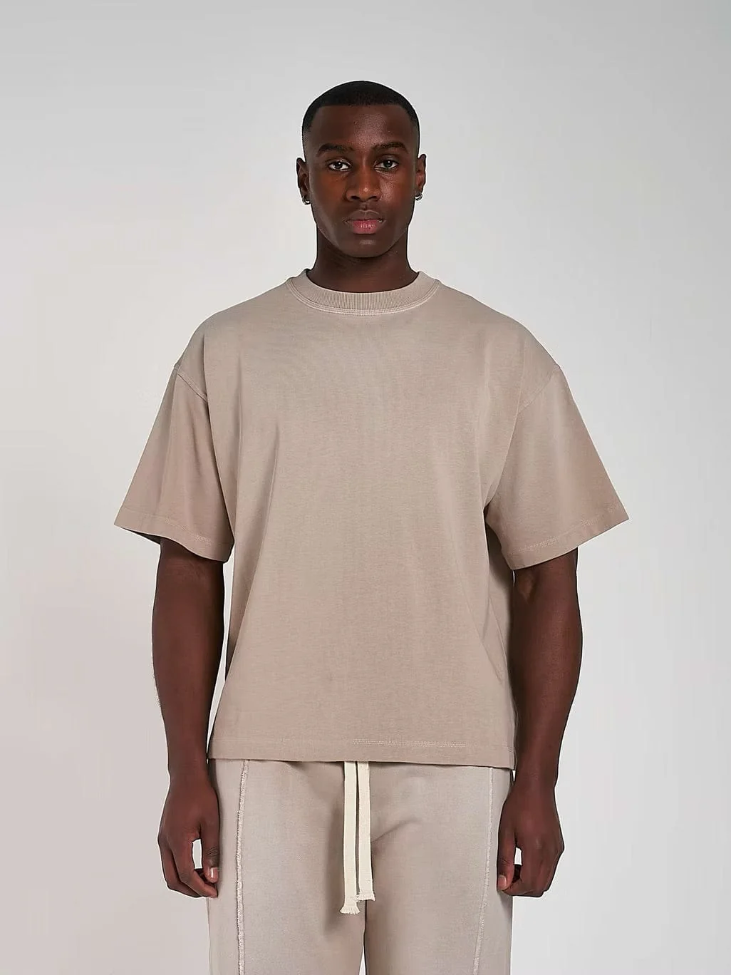 KAIZEN MARKET BLANK HEAVYWEIGHT FADE OUT TEE MOCHA - Image 3