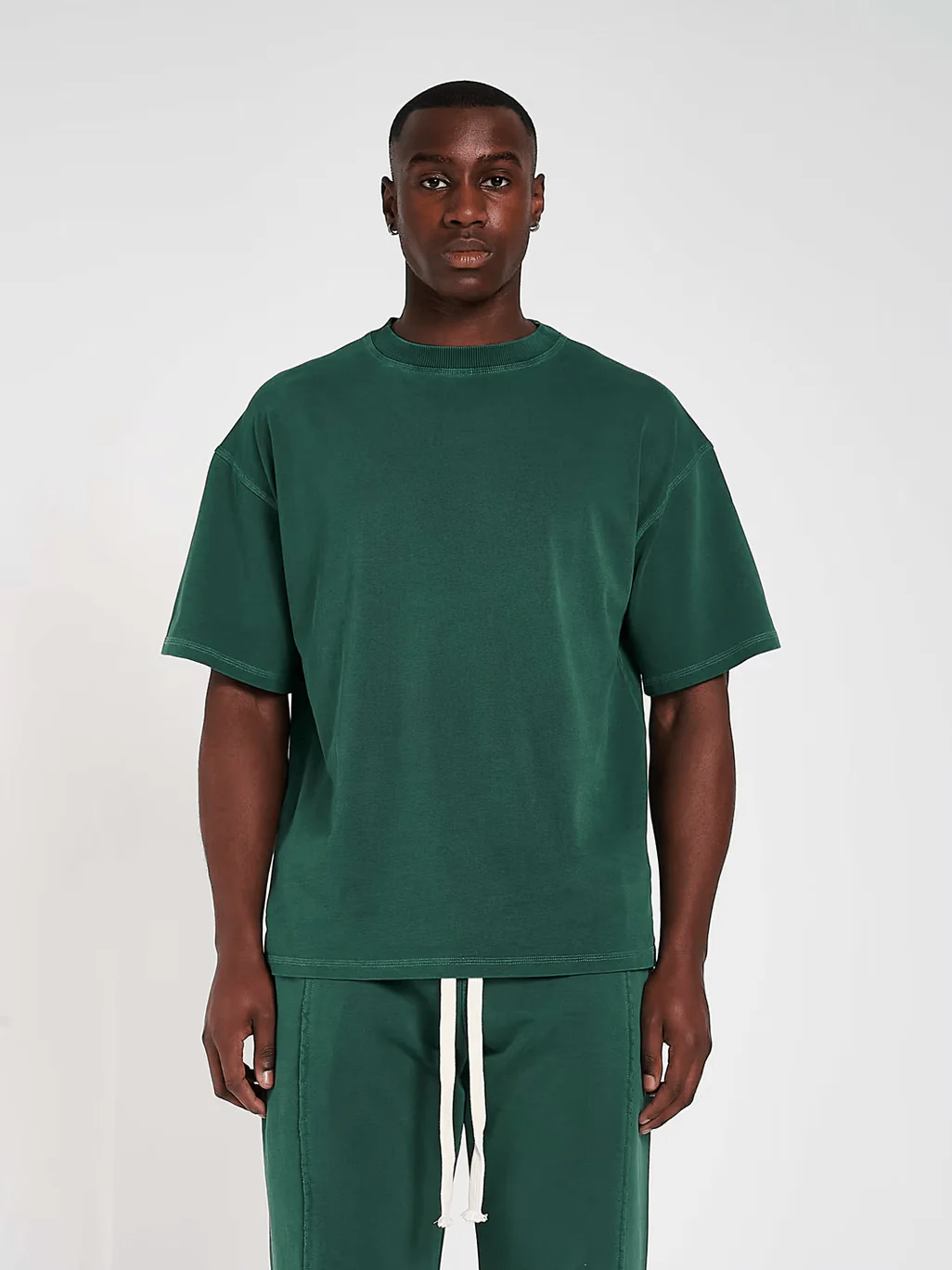 KAIZEN MARKET BLANK HEAVYWEIGHT TEE VINTAGE GREEN - Image 2