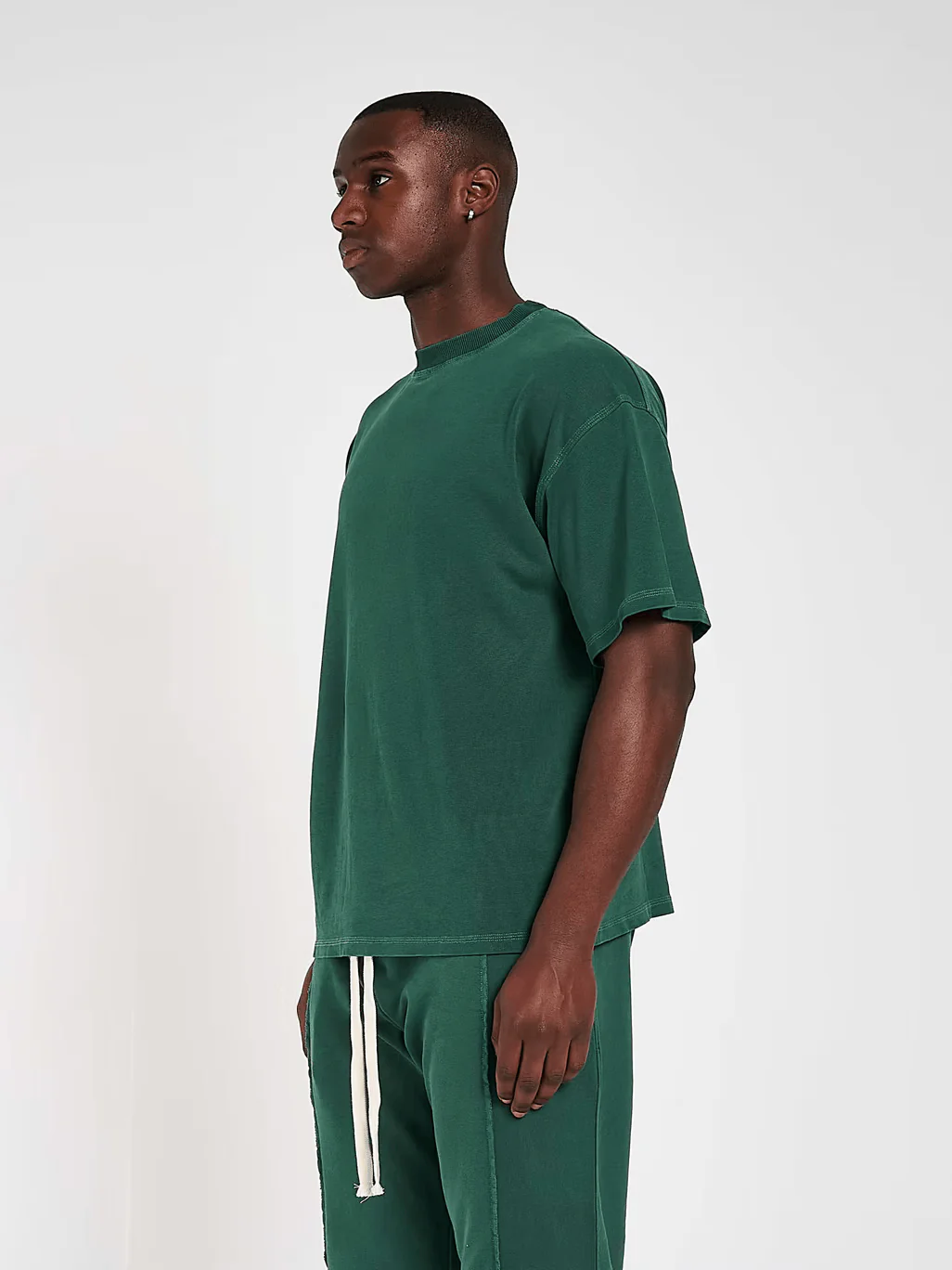 KAIZEN MARKET BLANK HEAVYWEIGHT TEE VINTAGE GREEN - Image 3