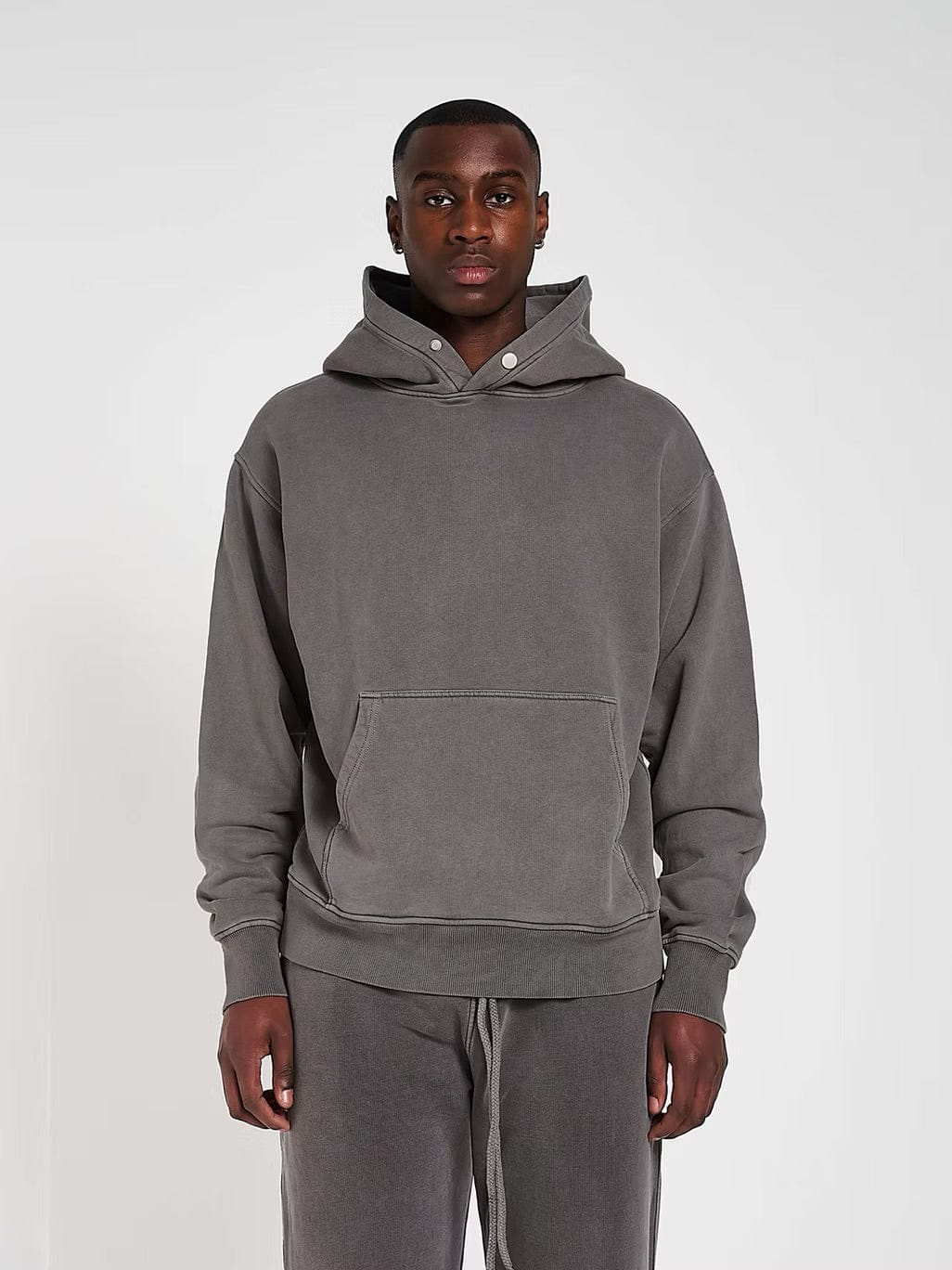 KAIZEN MARKET BLANK HEAVYWEIGHT WASHED HOODIE - Image 3