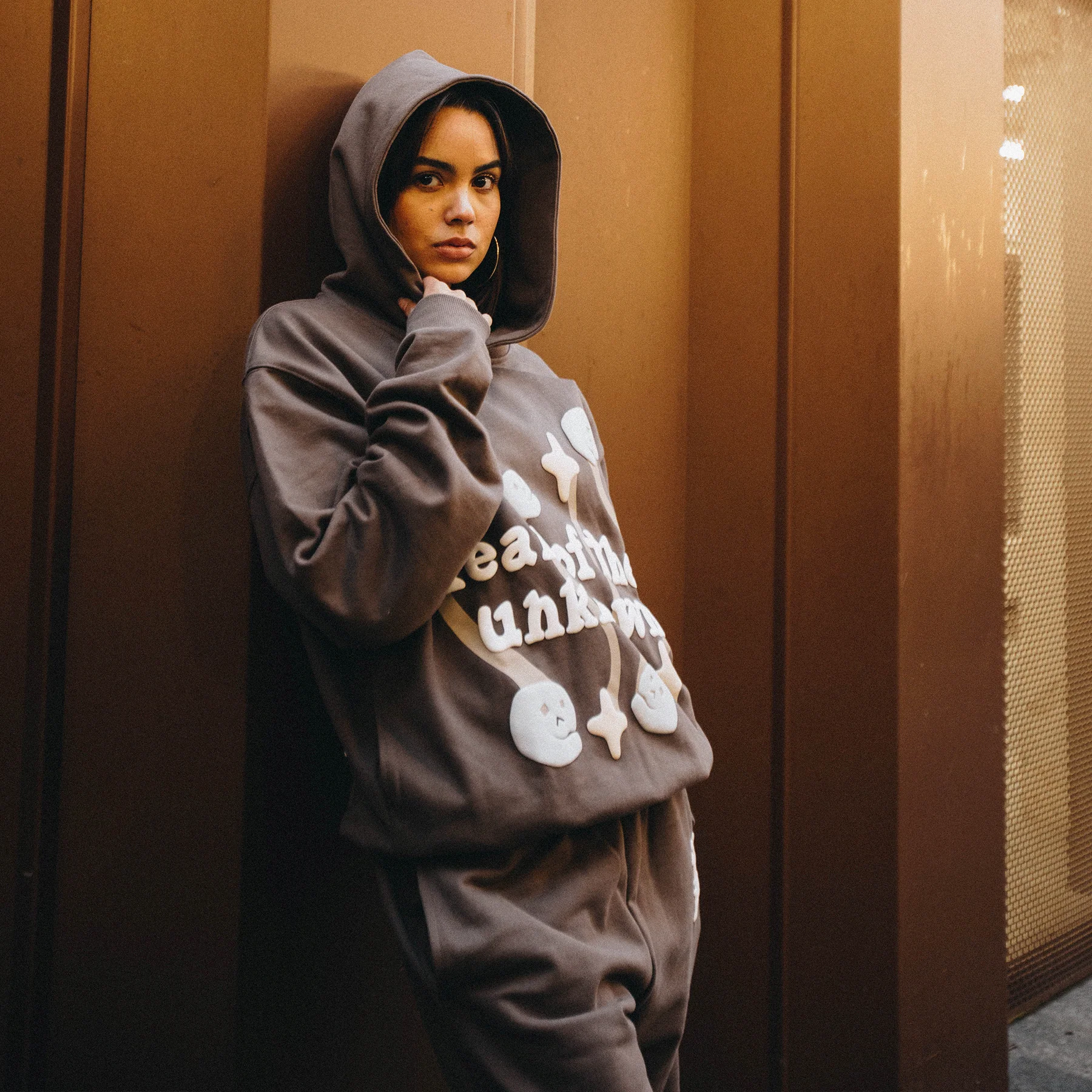 Broken Planet Hoodie x KG 'Granite Brown' - Image 4