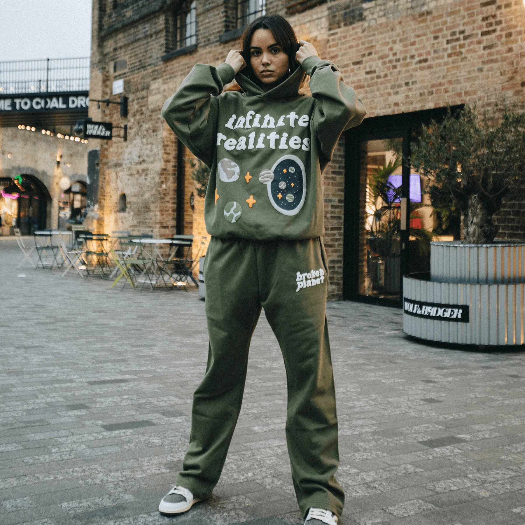Broken Planet Hoodie x KG 'Olive Green' - Image 4