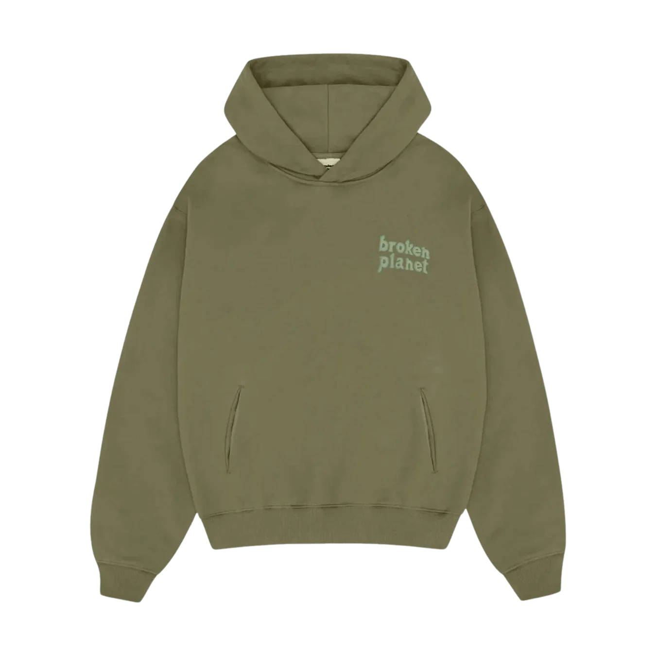 Broken Planet Basics Hoodie - Olive Green