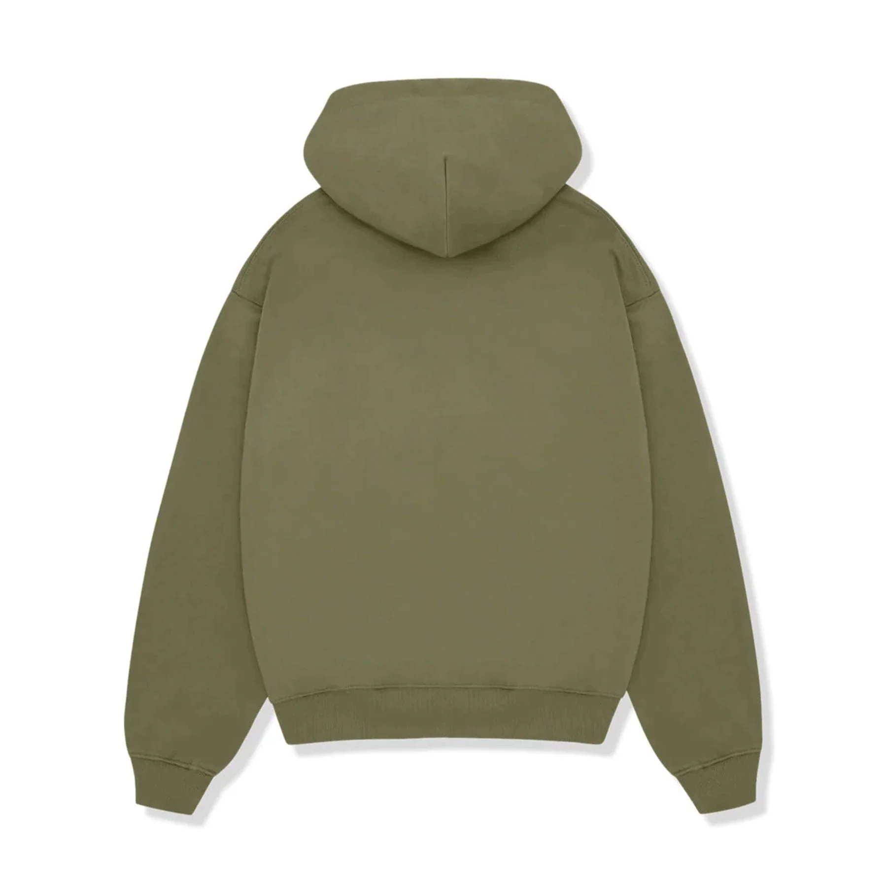 Broken Planet Basics Hoodie - Olive Green - Image 2