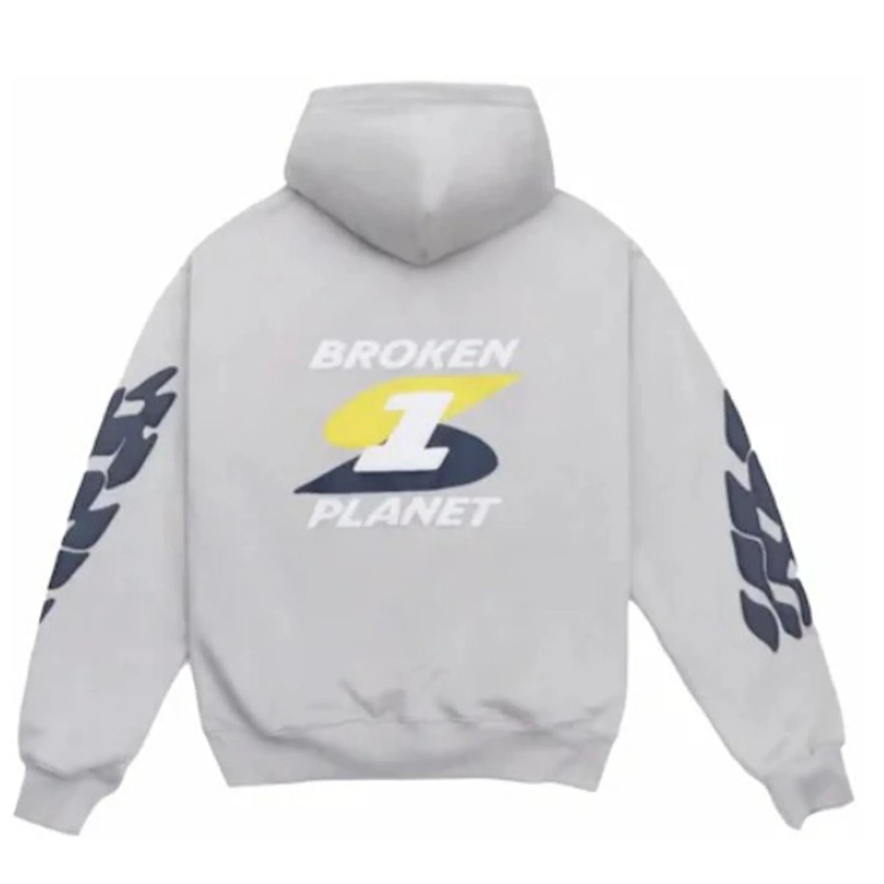 Broken Planet Hoodie 'Beyond The Limits' - Stone Grey - Image 2