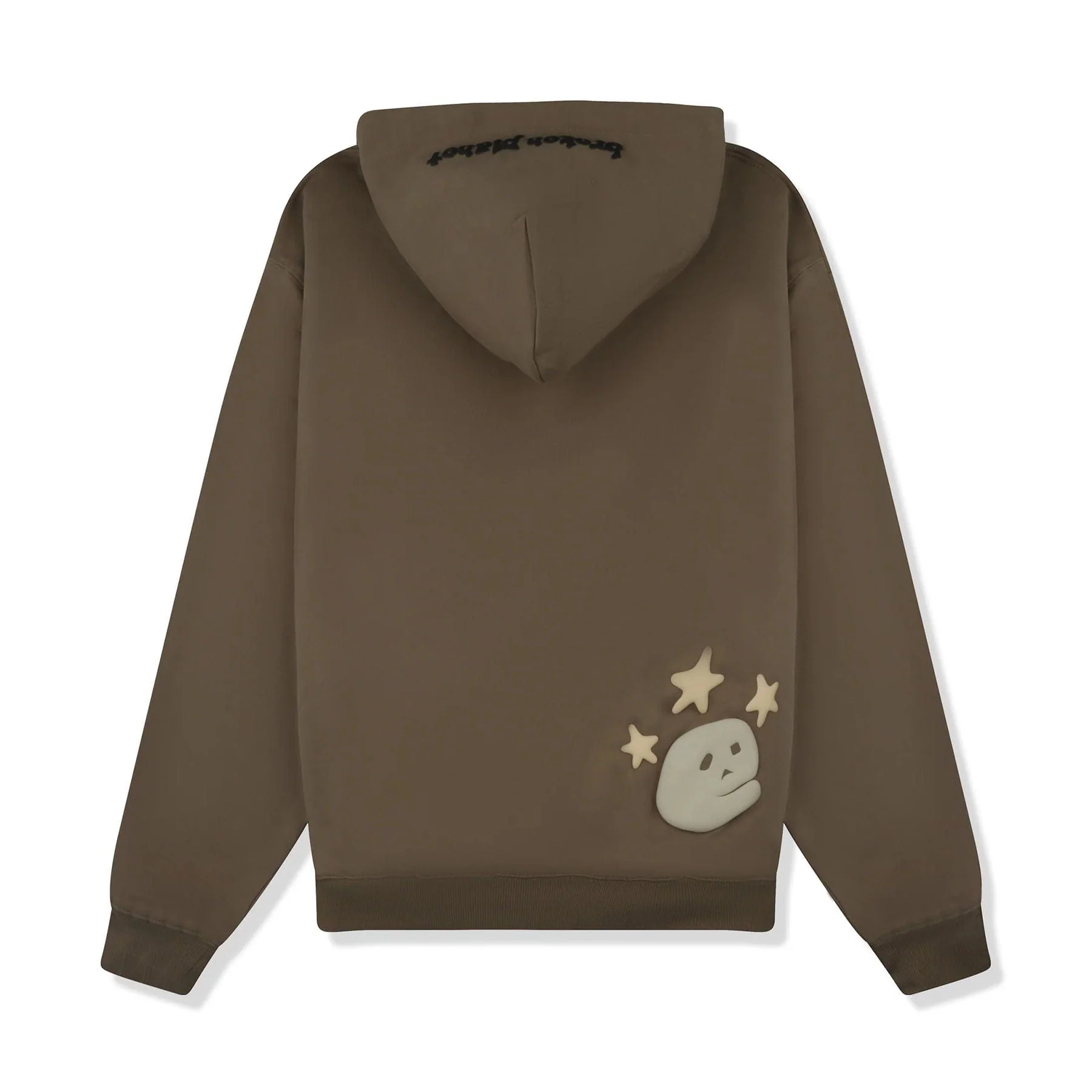 Broken Planet Hoodie 'Cosmic Peaks' - Cinder Brown - Image 2