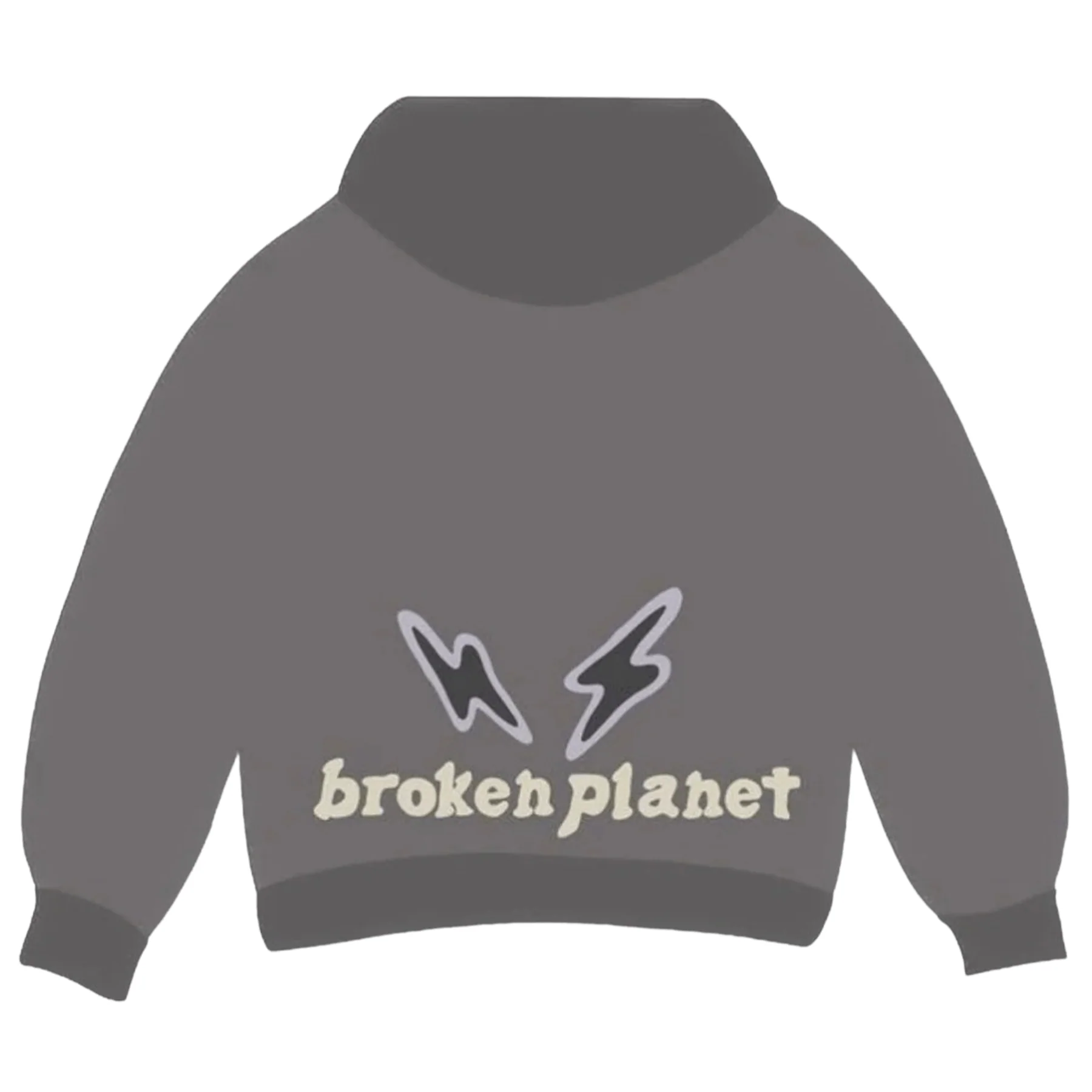 Broken Planet Hoodie 'Find Your Balance' - Ash Grey - Image 2