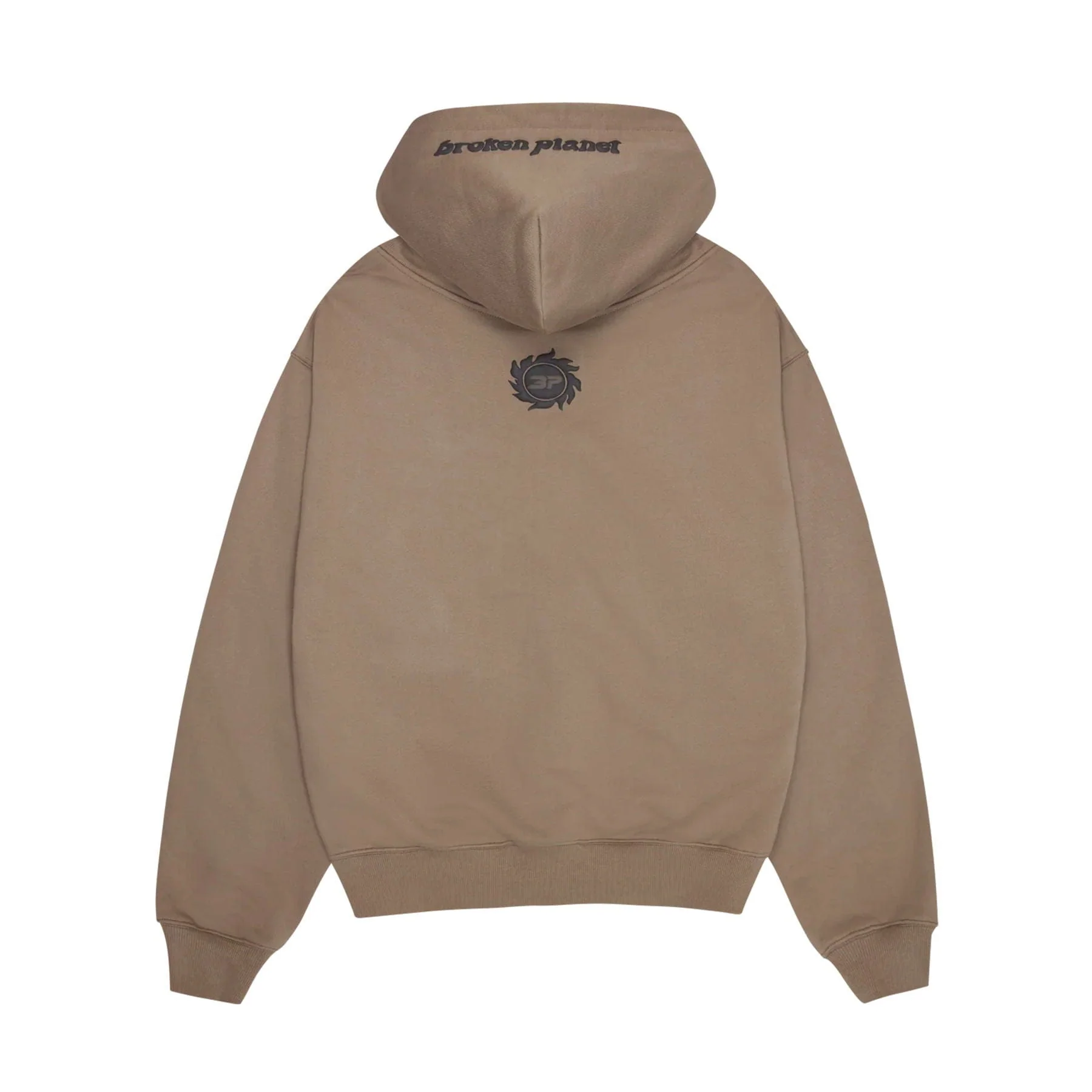 Broken Planet Hoodie 'Off The Grid' - Cinder Brown - Image 2