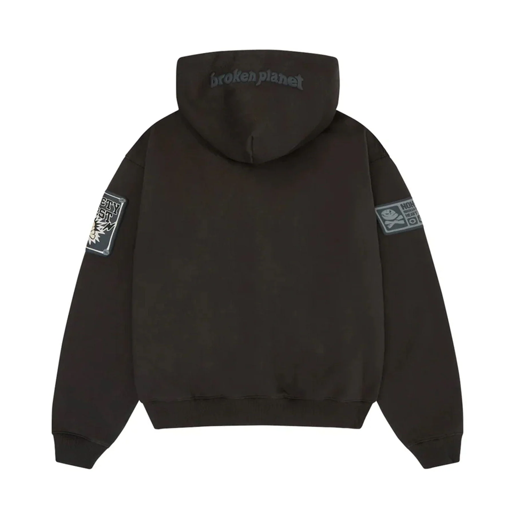 Broken Planet Hoodie 'Planet Repair Services' - Soot Black - Image 2