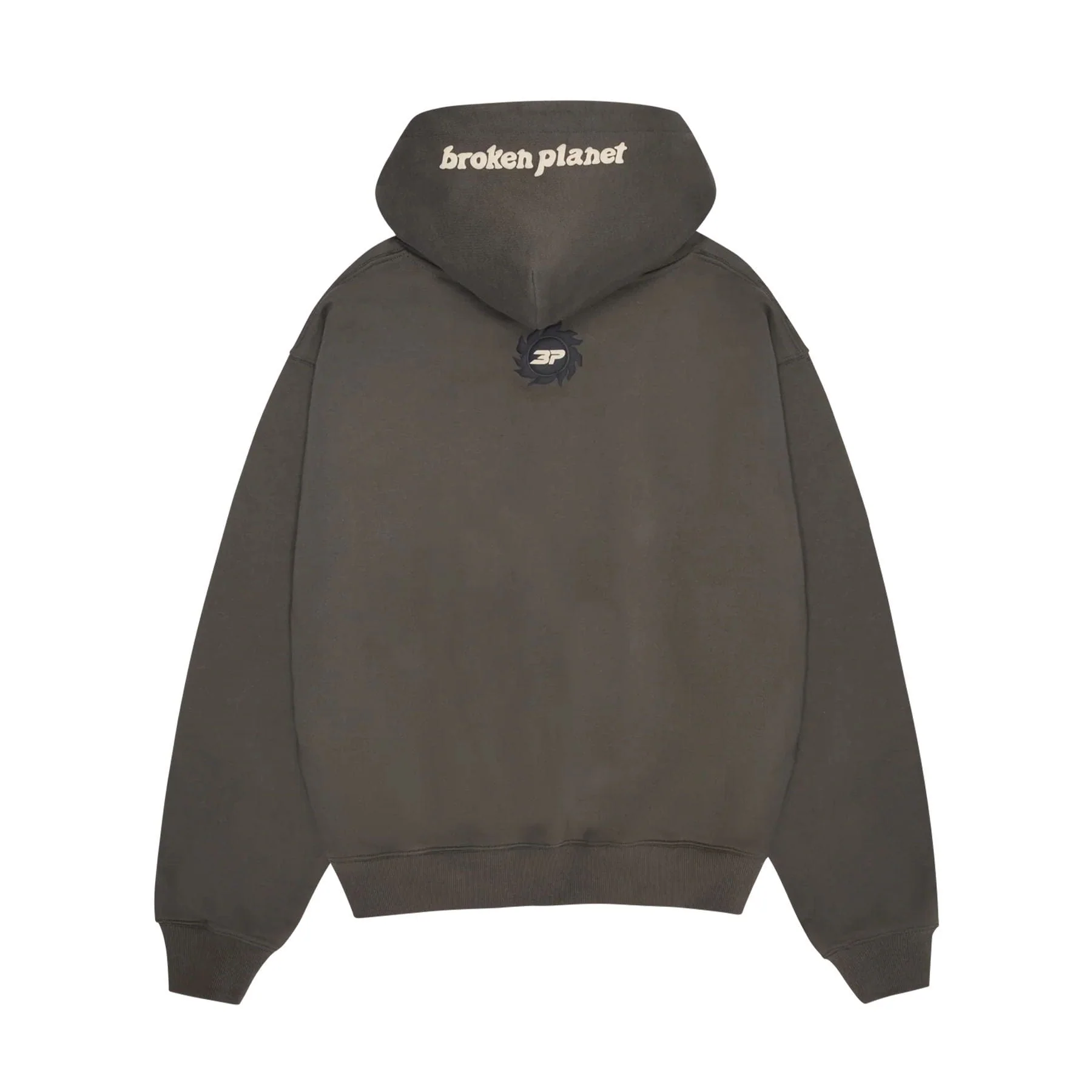 Broken Planet Hoodie 'Space Trails' - Beluga Grey - Image 2