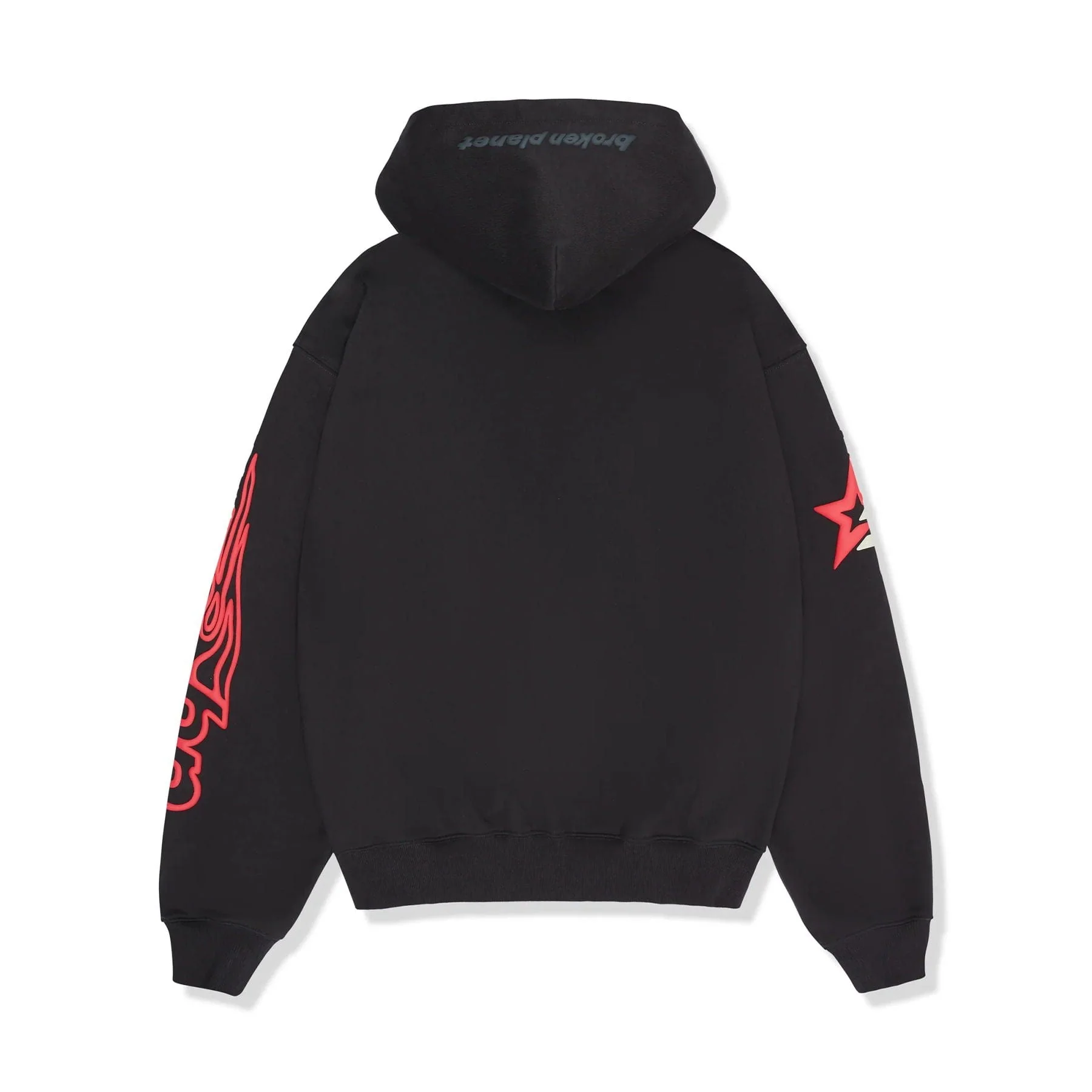 Broken Planet Performance Zip Up Hoodie 'Soot Black' - Image 2