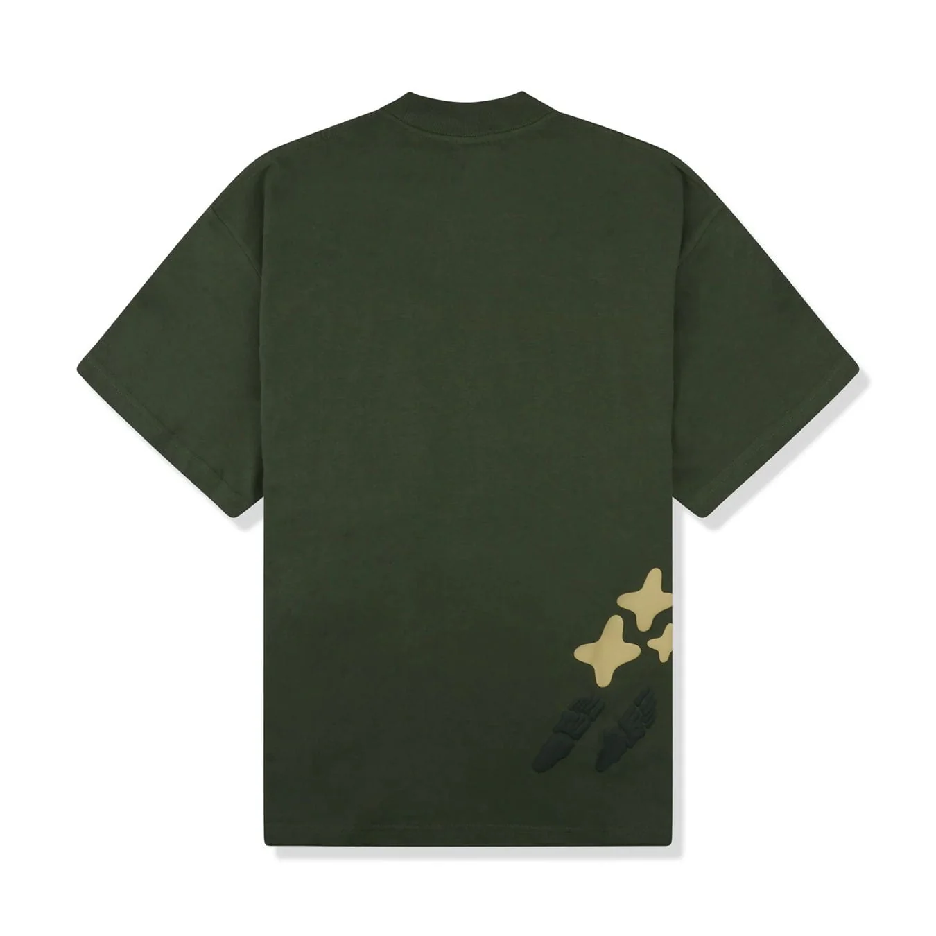 Broken Planet T Shirt 'Space Trails' - Olive Green - Image 2