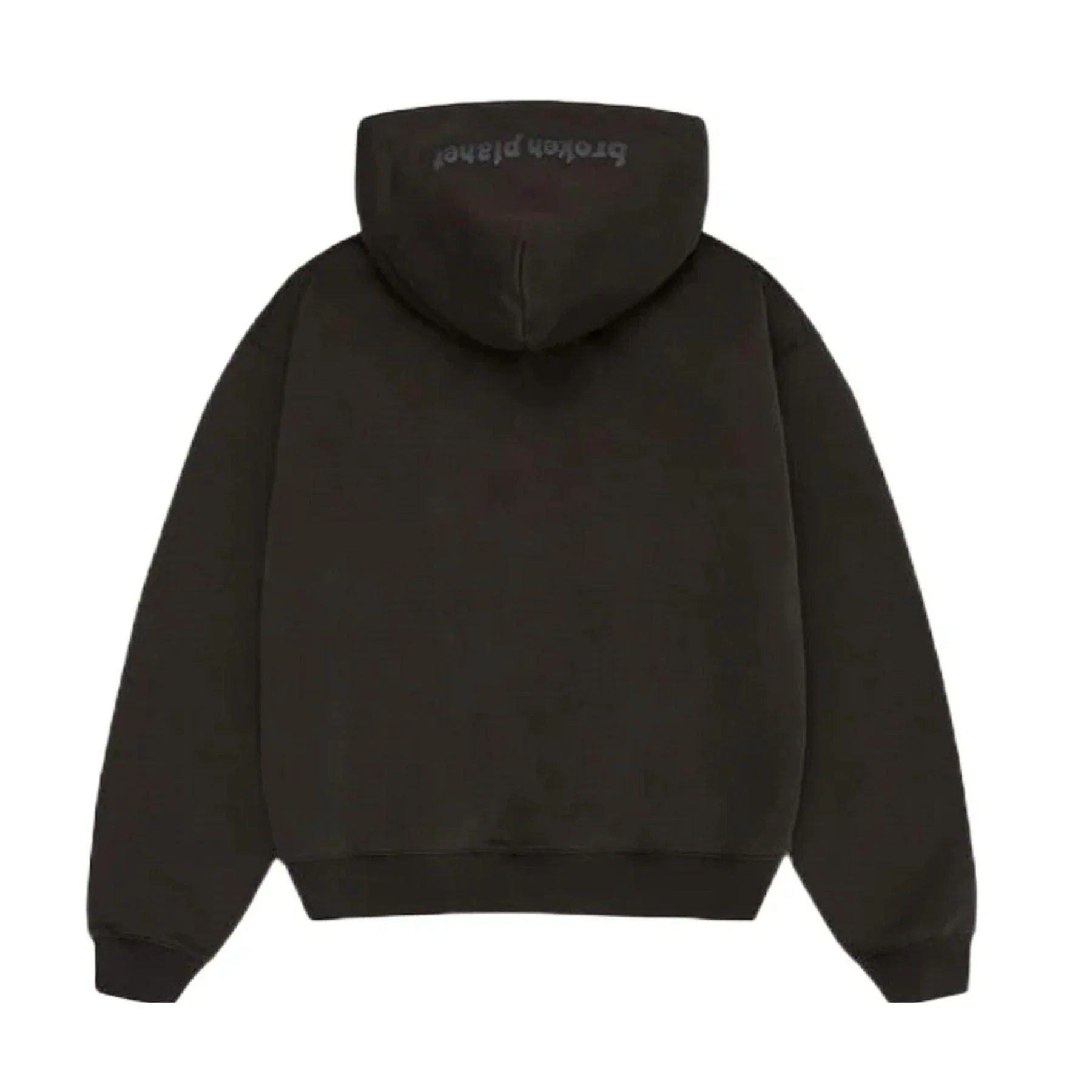 Broken Planet Zip Up Hoodie 'Black' - Image 2