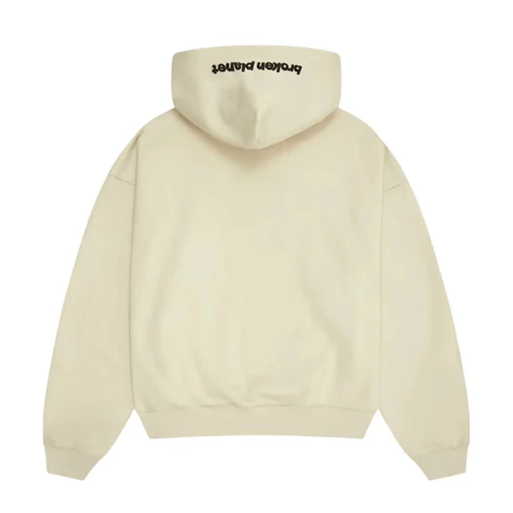 Broken Planet Zip Up Hoodie 'Bone White' - Image 2