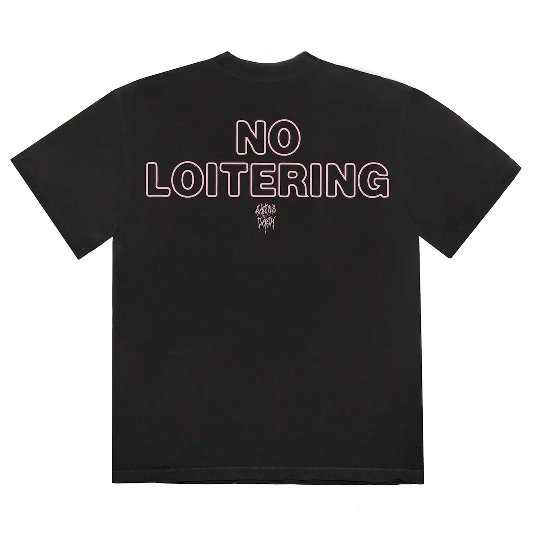 Cactus Jack by Travis Scott No Loitering T-Shirt 'Black' - Image 2