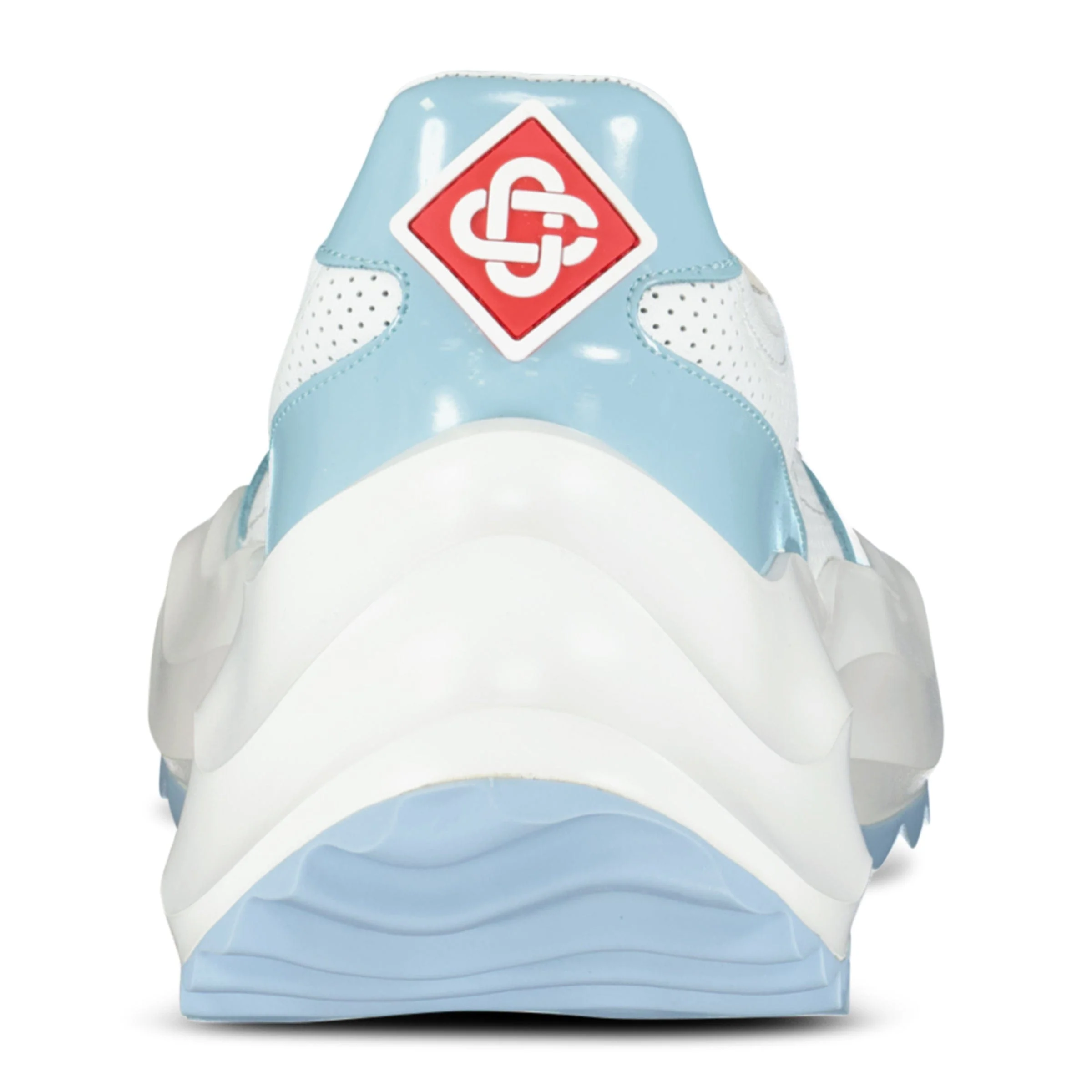 Casablanca Atlantis Chunky Sneakers White & Baby Blue - Image 4