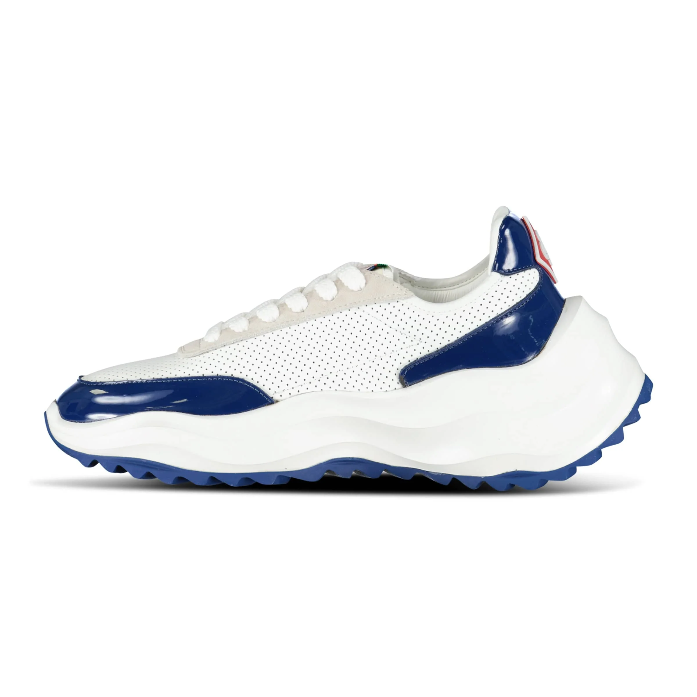 Casablanca Atlantis Chunky Sneakers White & Navy - Image 3