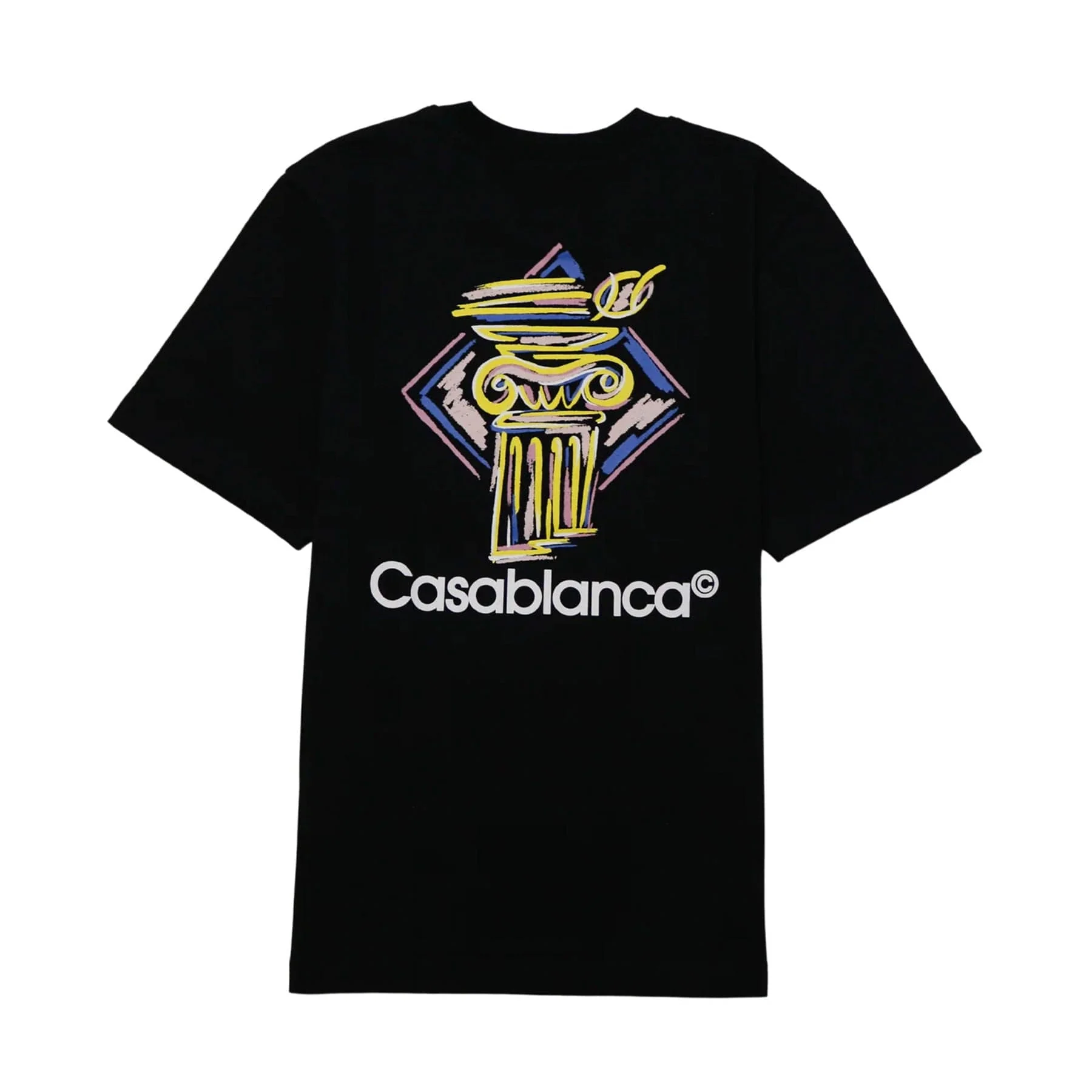 Casablanca Diamond Column T-Shirt 'Black' - Image 2