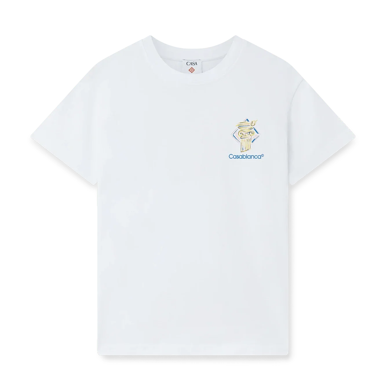 Casablanca Diamond Column T-Shirt 'White'