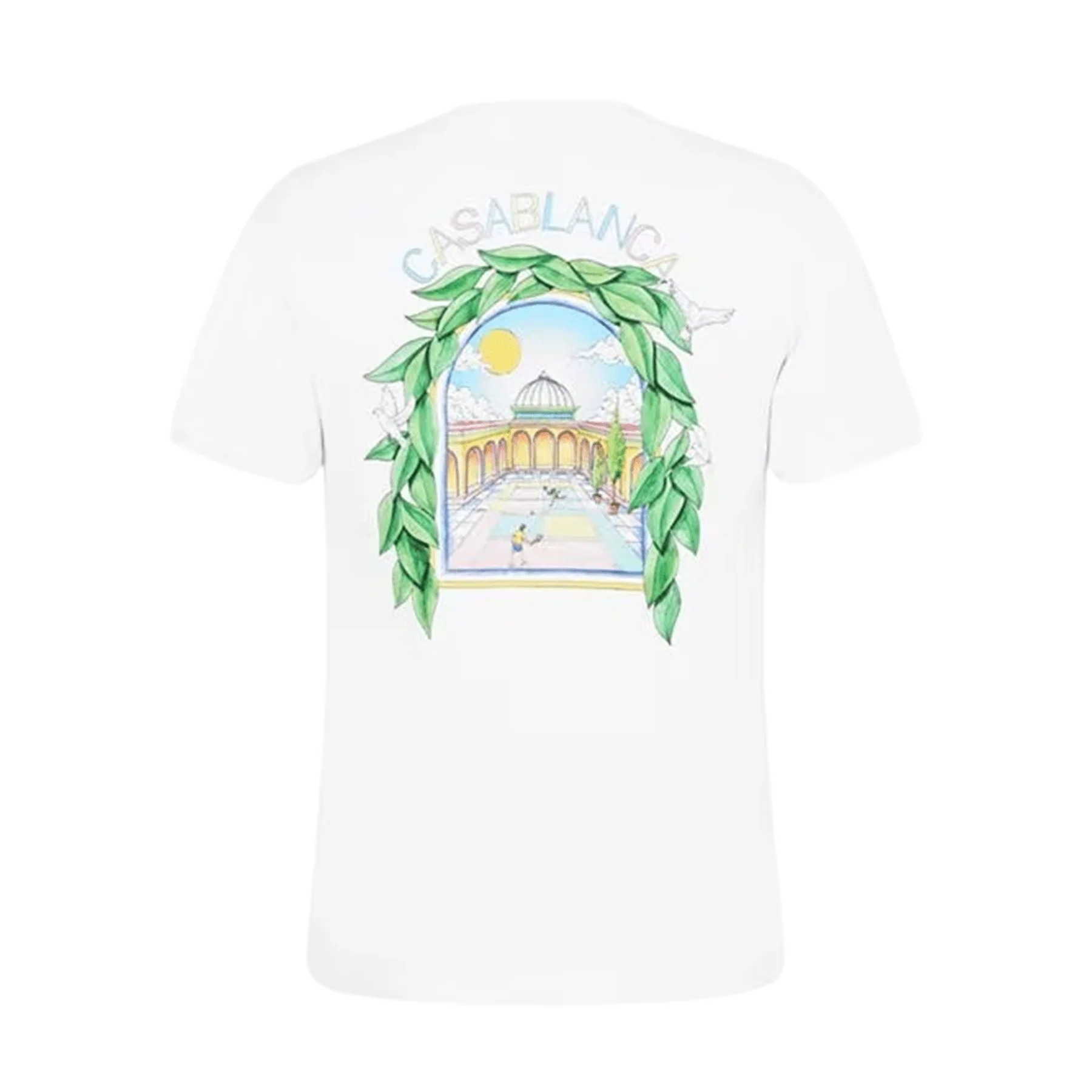 Casablanca L'Arche De Tennis T-Shirt 'White' - Image 2