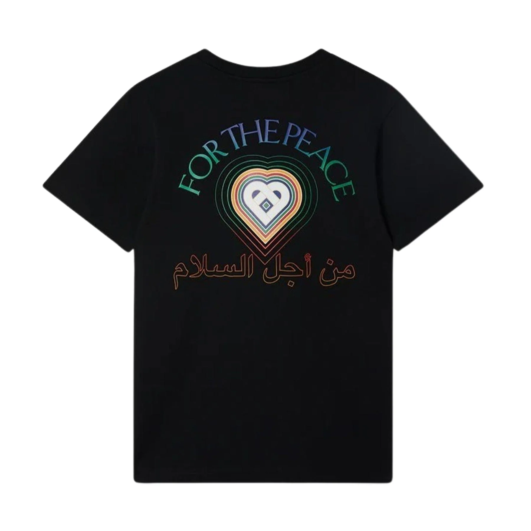 Casablanca For The Peace Gradient Printed T-Shirt 'Black' - Image 2
