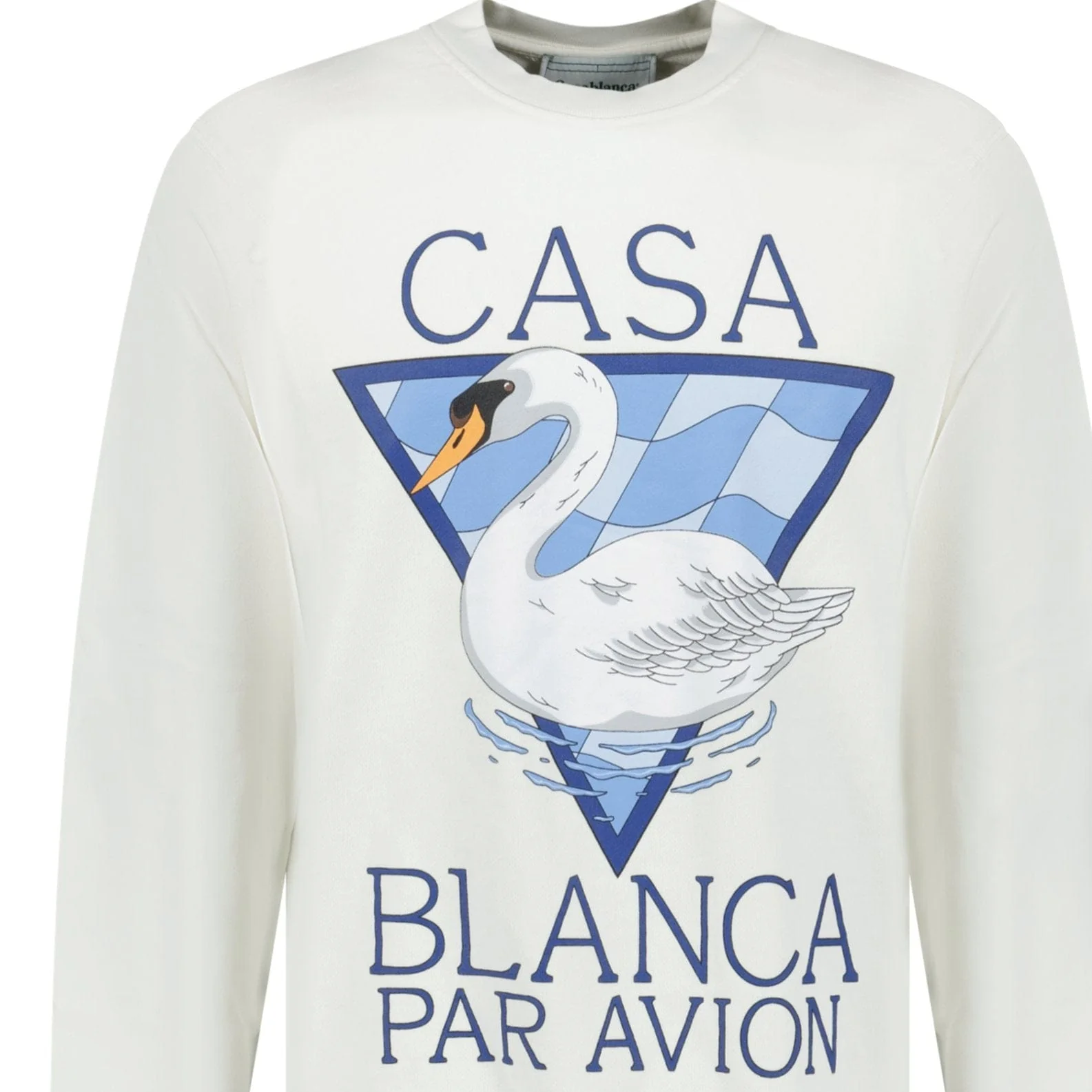 Casablanca Par Avion Screen Printed Sweatshirt White - Image 2