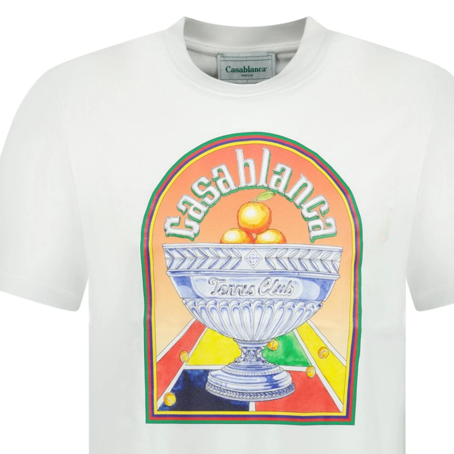 Casablanca 'Terrain' D'Orange T-Shirt White - Image 2
