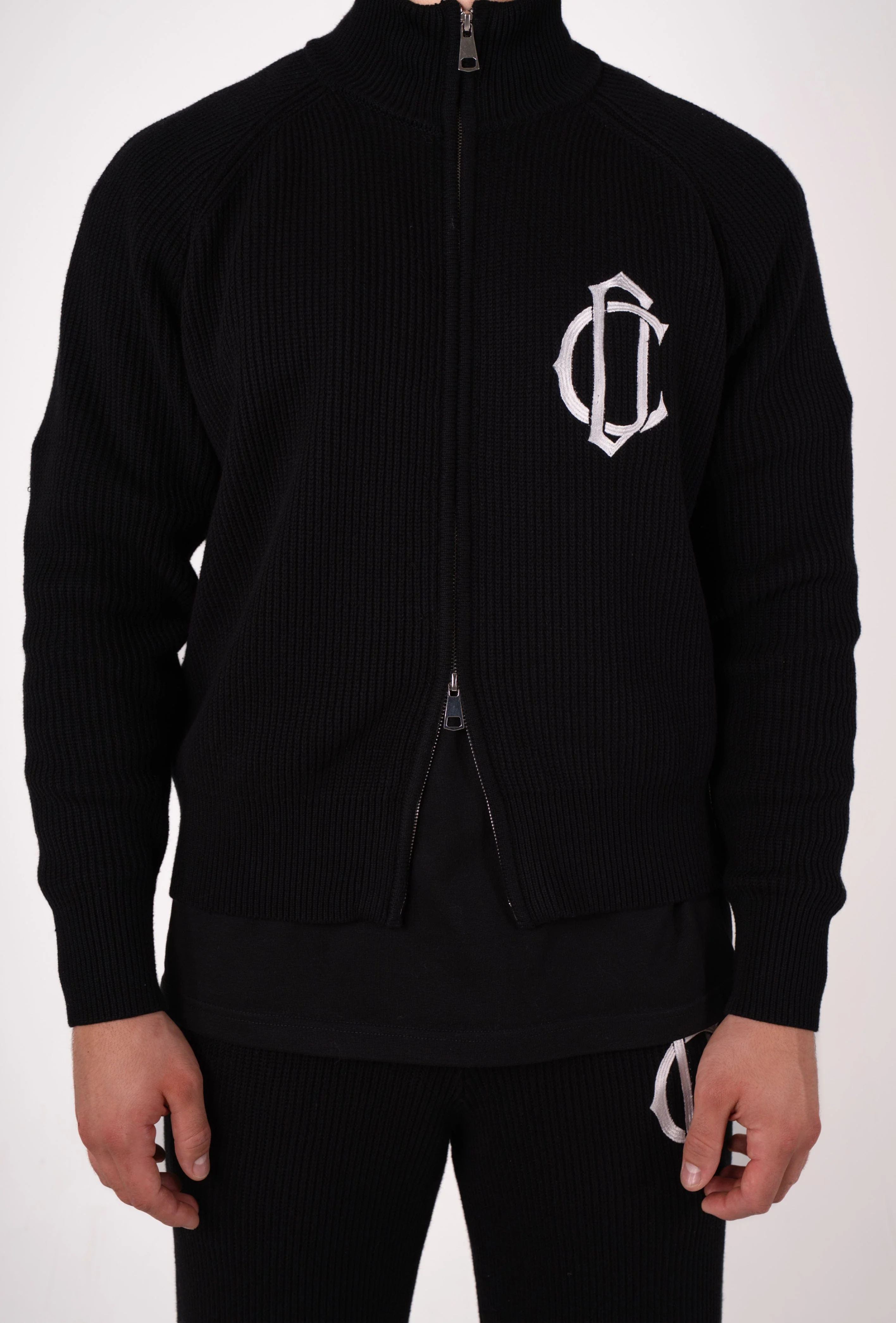 Cardair CD Emblem Knit Track Top - Black - Image 4