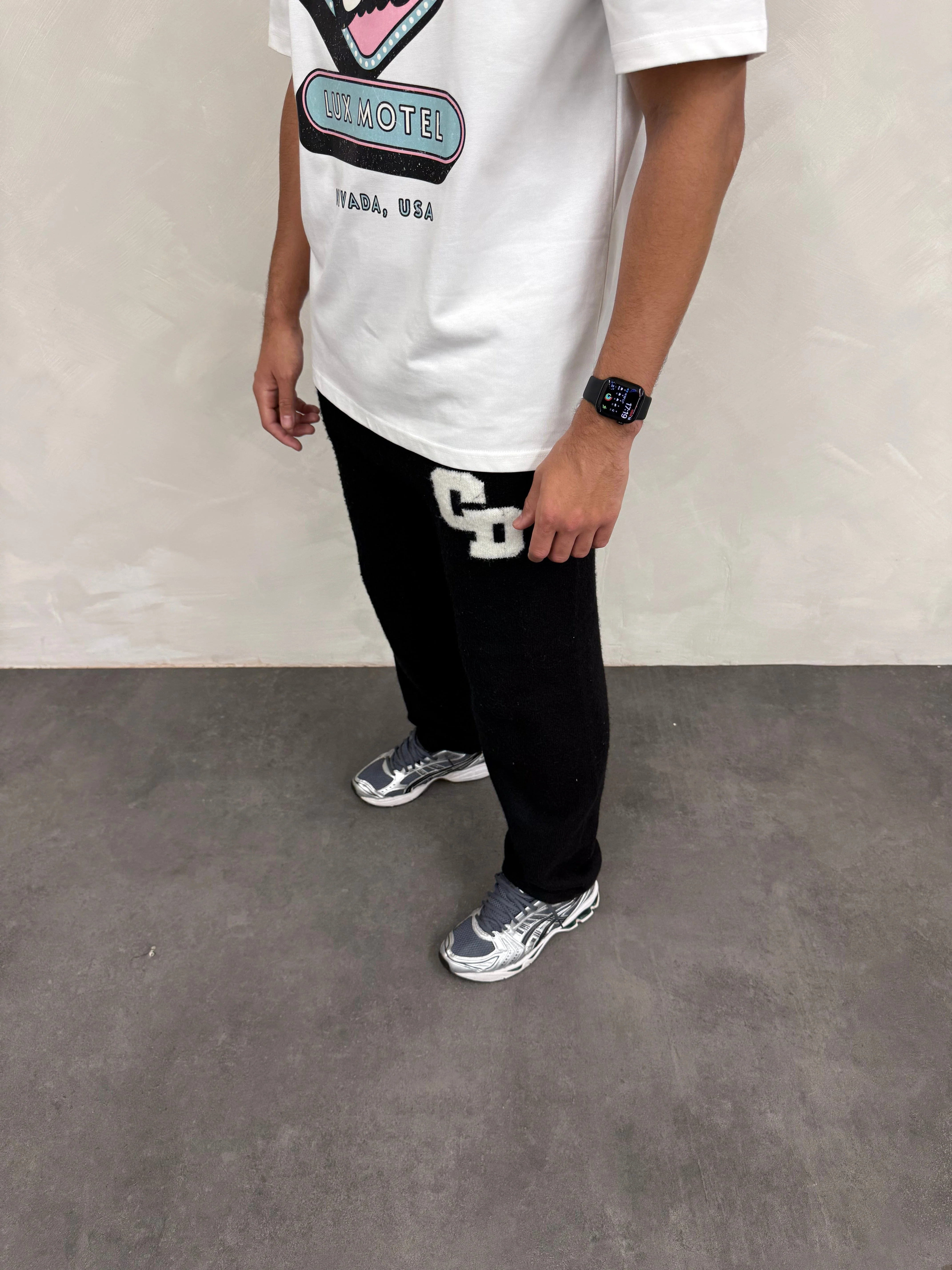 Cardair CD Logo Knit Joggers - Black - Image 3