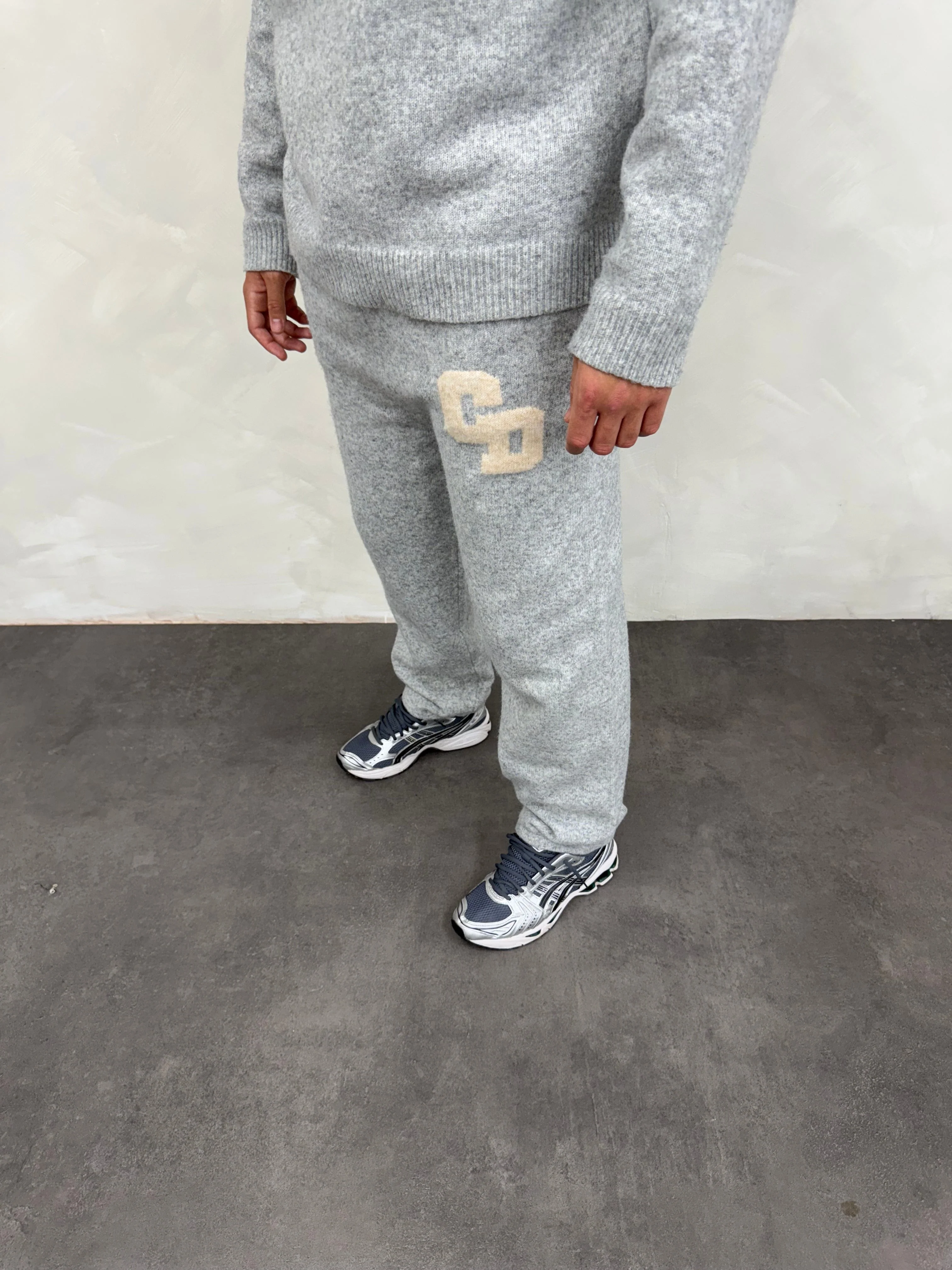 Cardair CD Logo Knit Joggers - Grey - Image 3