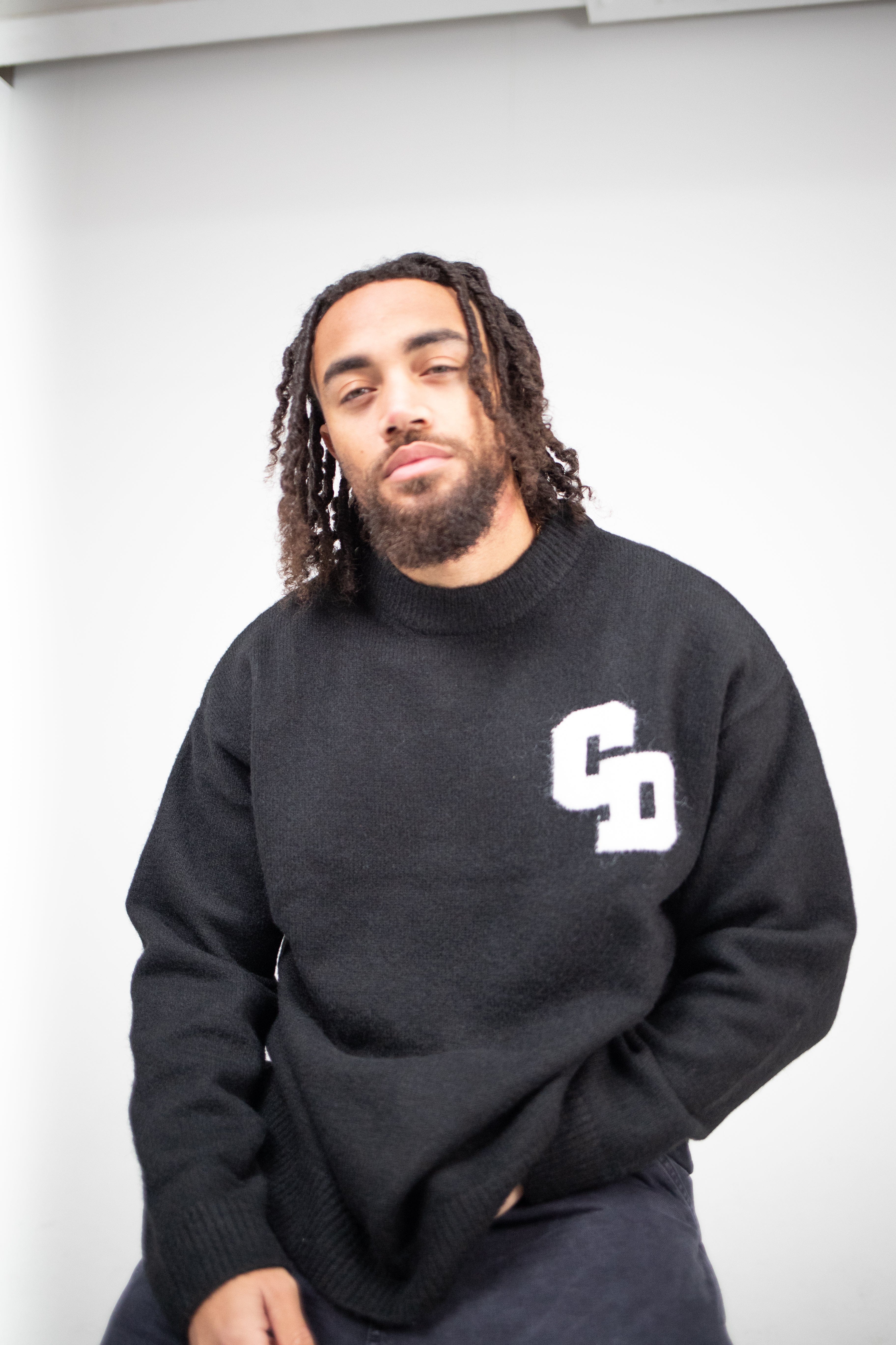 Cardair CD Logo Knit Sweater - Black - Image 2