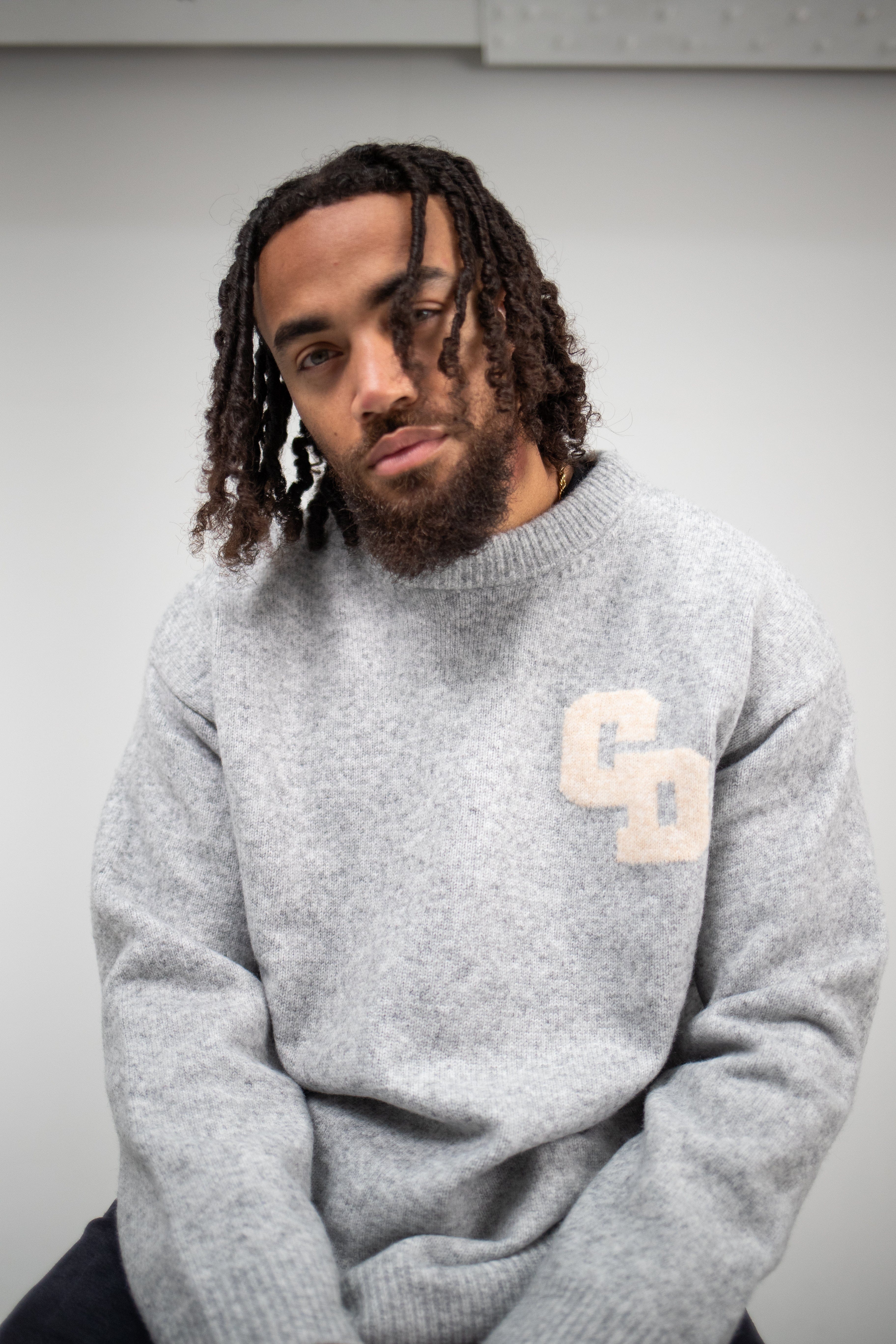 Cardair CD Logo Knit Sweater - Grey - Image 3