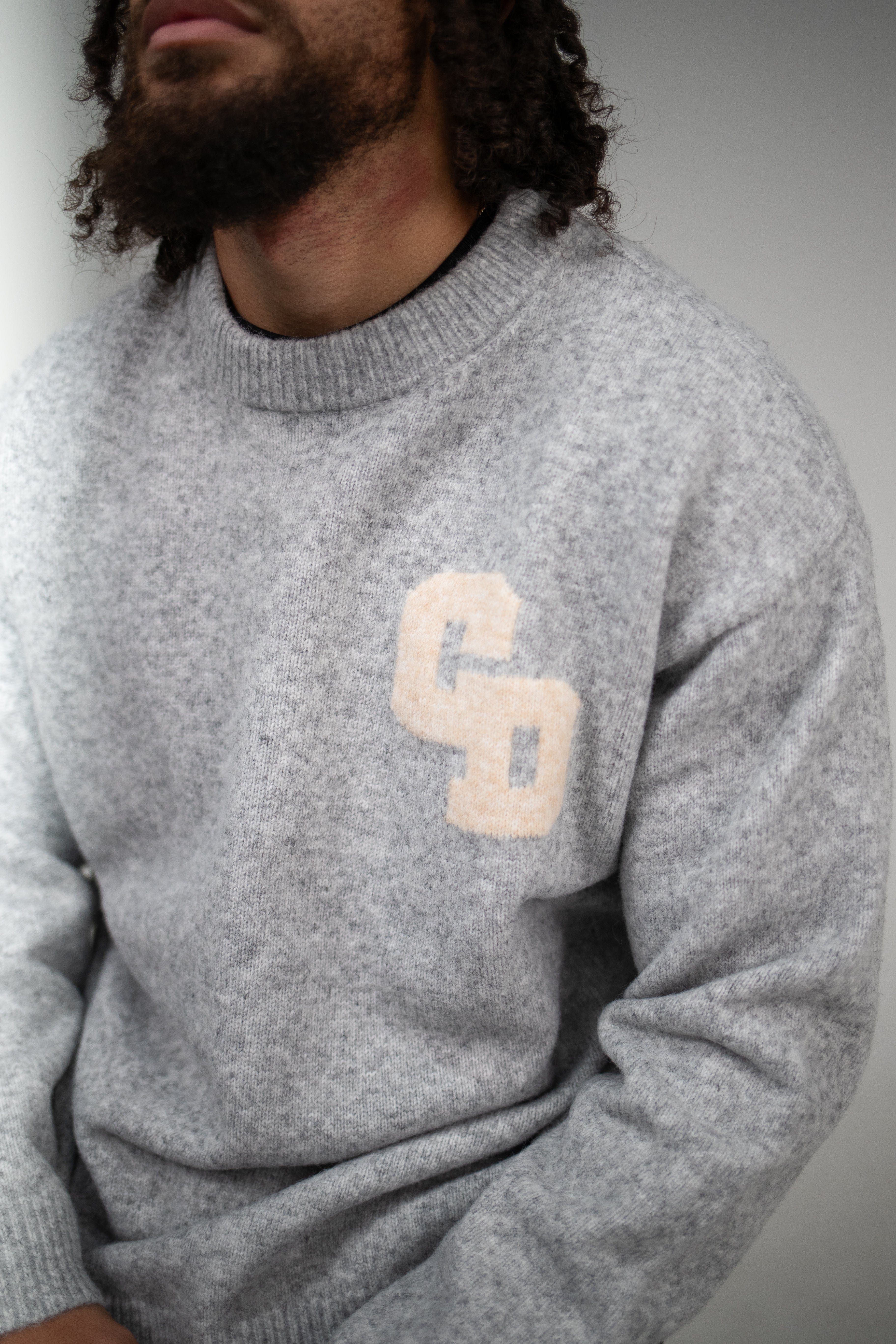 Cardair CD Logo Knit Sweater - Grey - Image 4