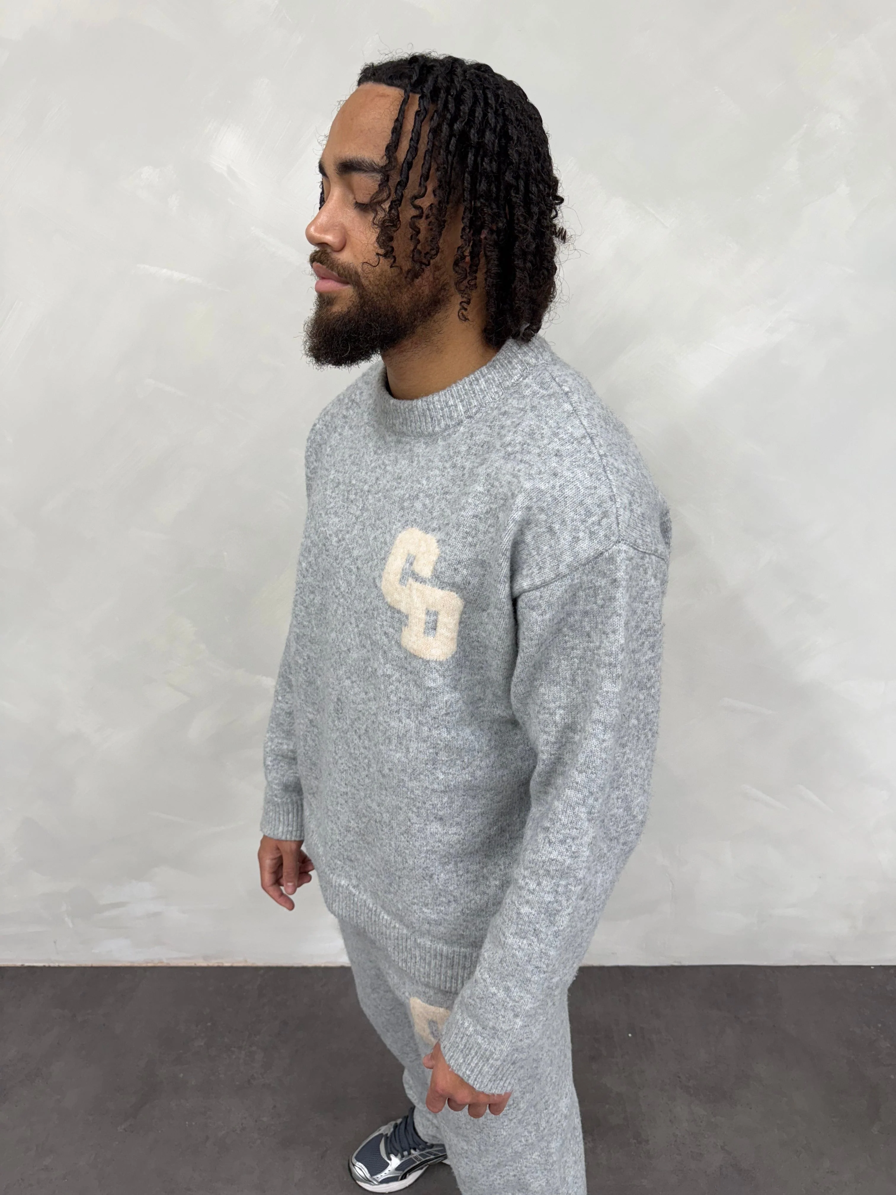 Cardair CD Logo Knit Sweater - Grey - Image 5