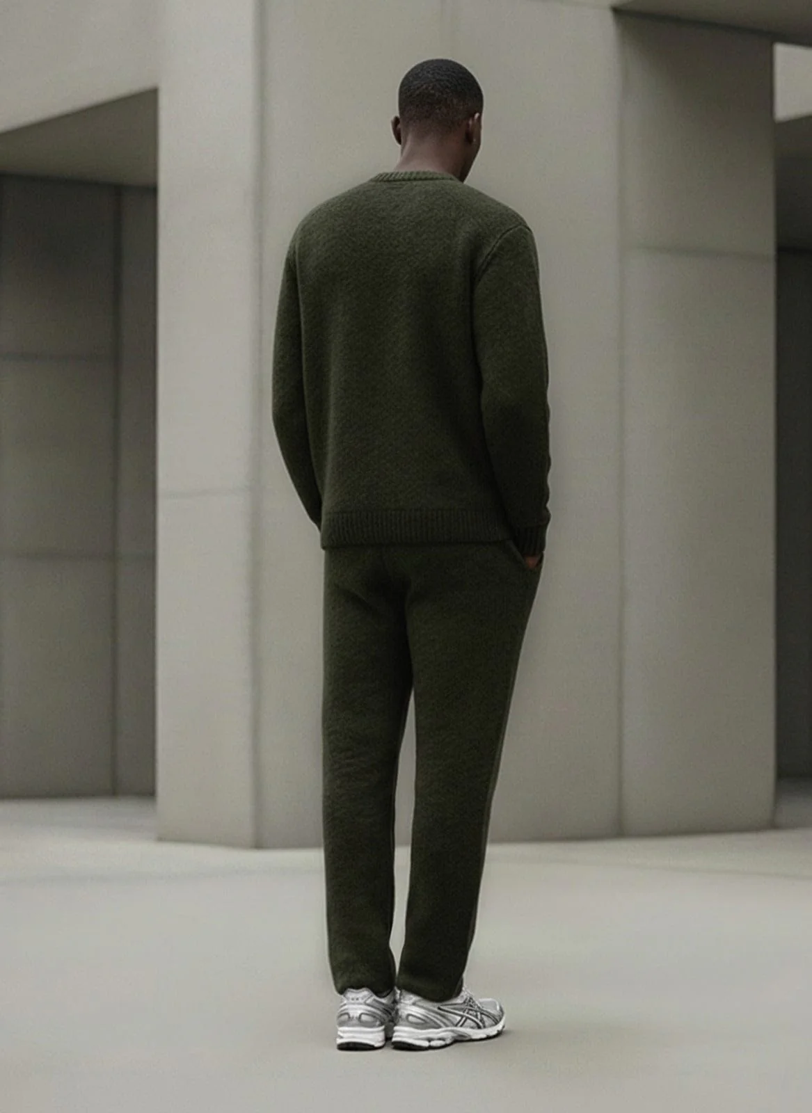 Cardair CD Logo Knit Sweater - Olive - Image 3