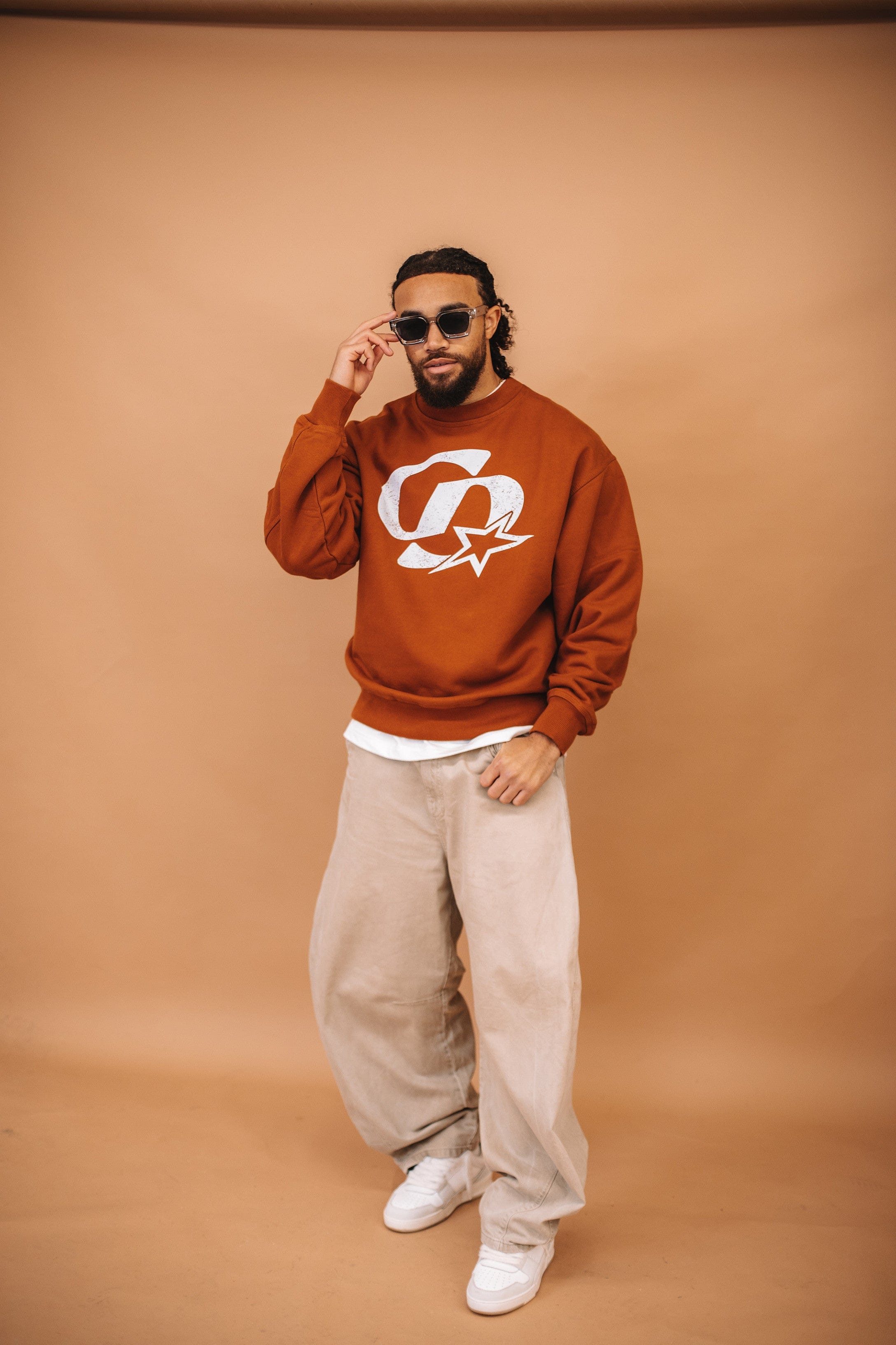 Cardair CD Star Sweatshirt - Burnt Orange - Image 2
