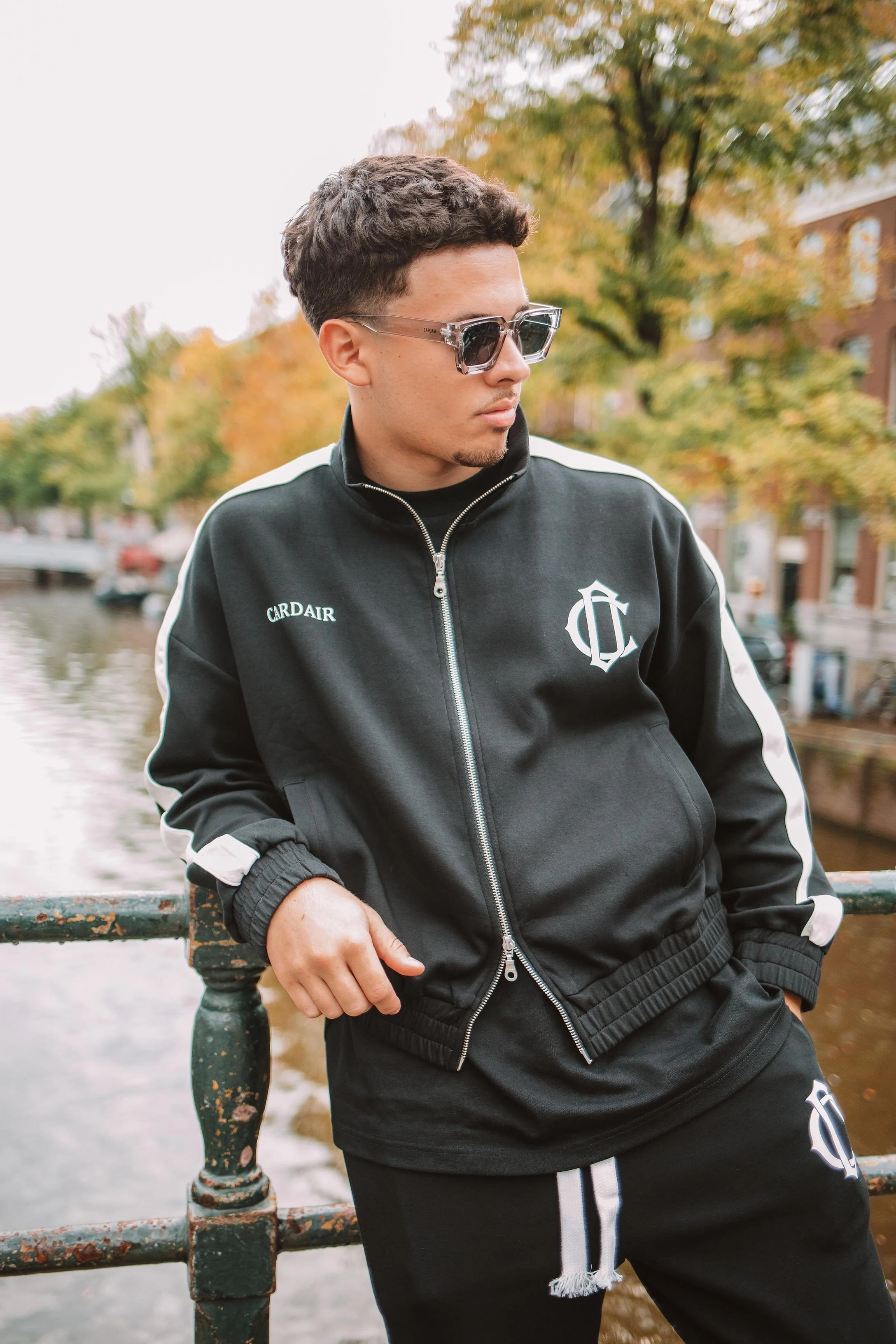 Cardair Club Emblem Track Top - Black - Image 3