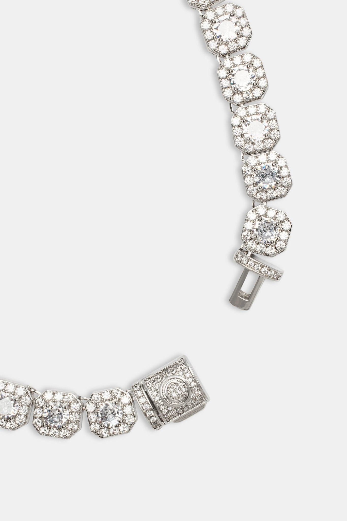Cernucci Clustered Tennis Chain - 10mm - White - Image 5
