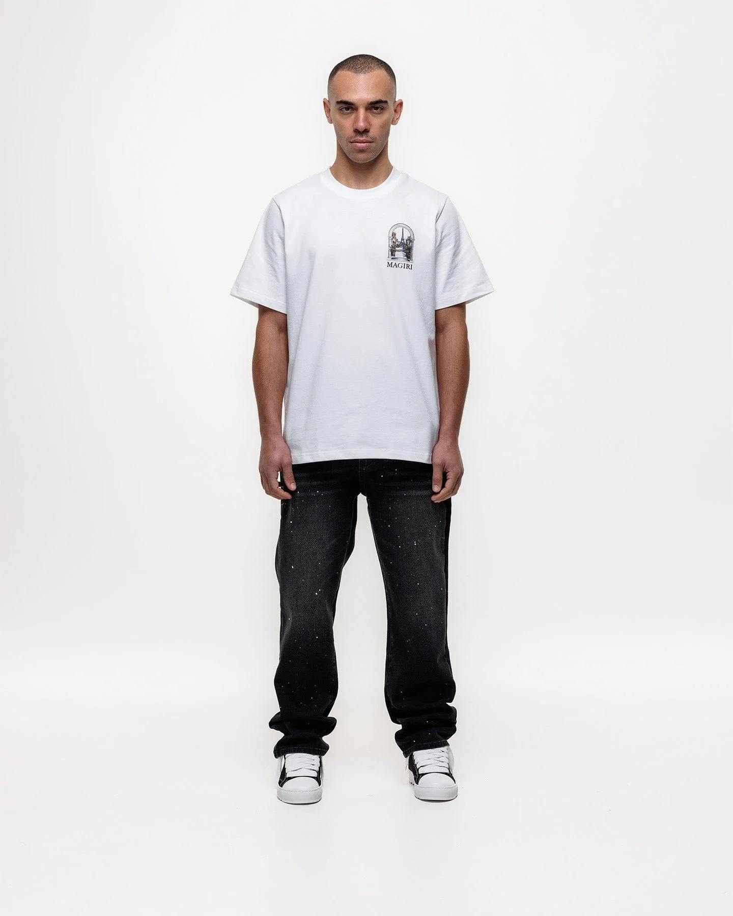 Magiri Core Painted Straight Jeans 'Black' - Image 3