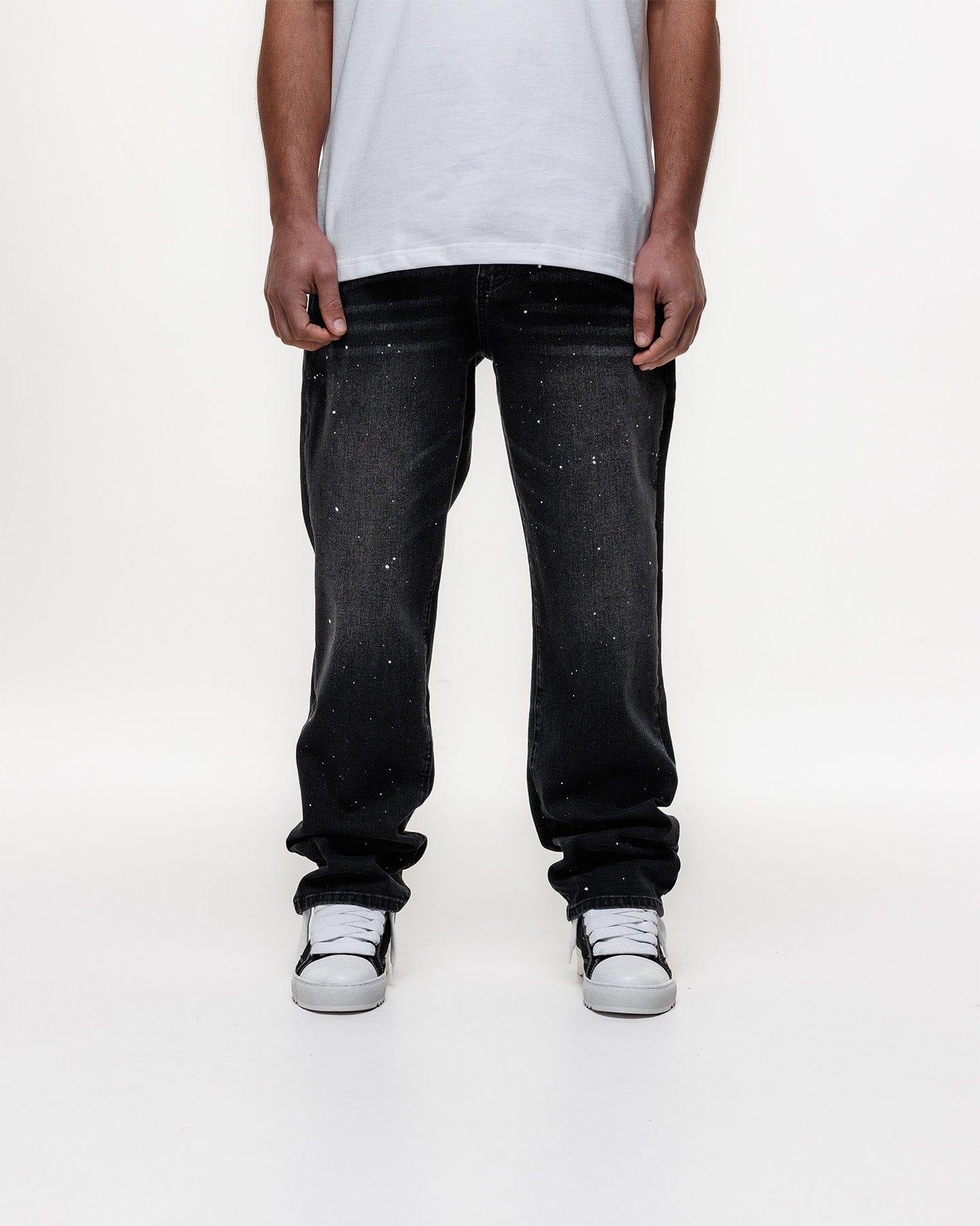 Magiri Core Painted Straight Jeans 'Black' - Image 4