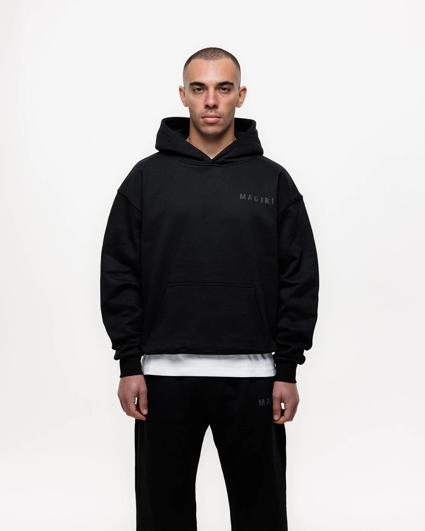 Magiri Core Puff Printed Hoodie 'Black' - Image 4