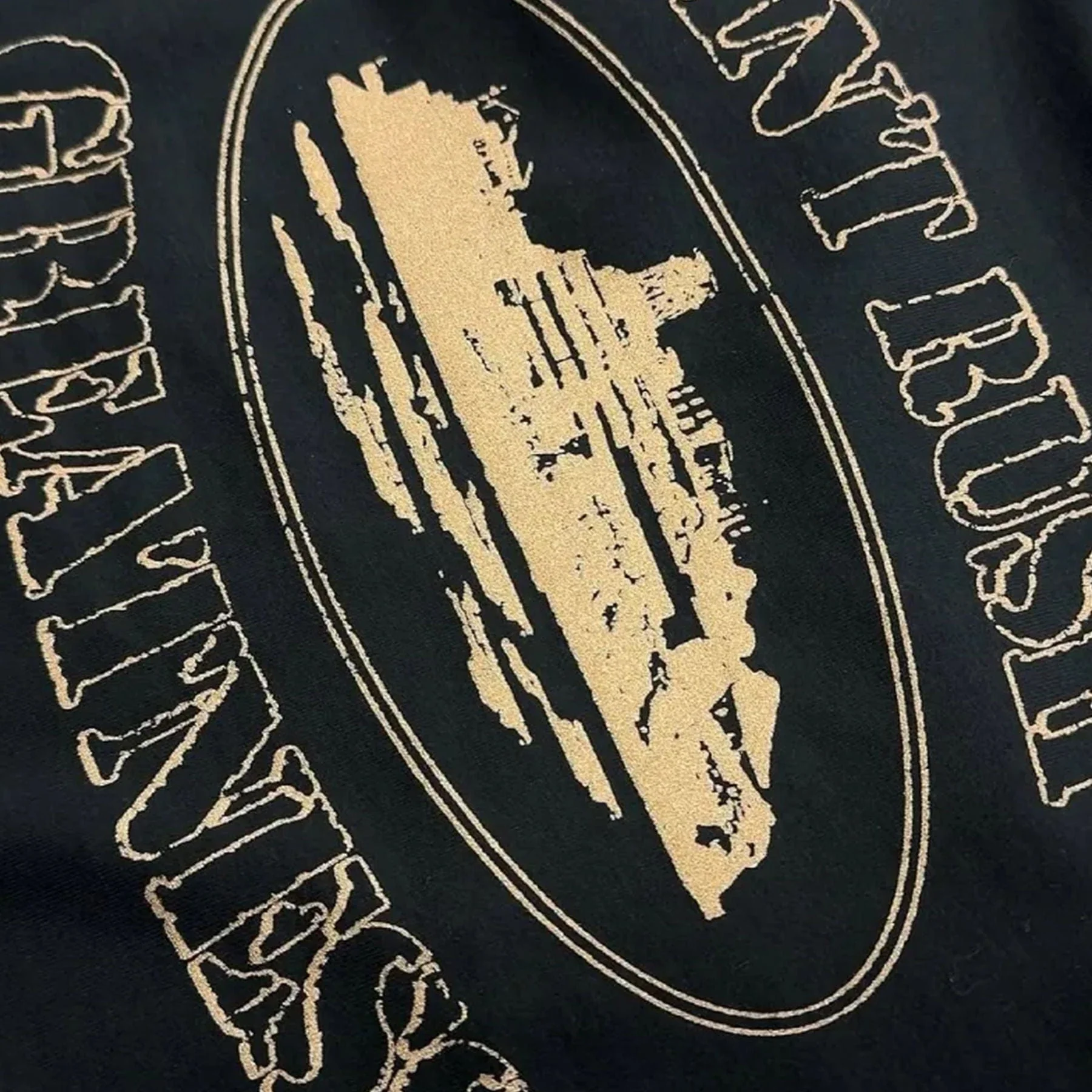 Central Cee x Corteiz Can’t Rush Greatness Tee 'Black' - Image 2