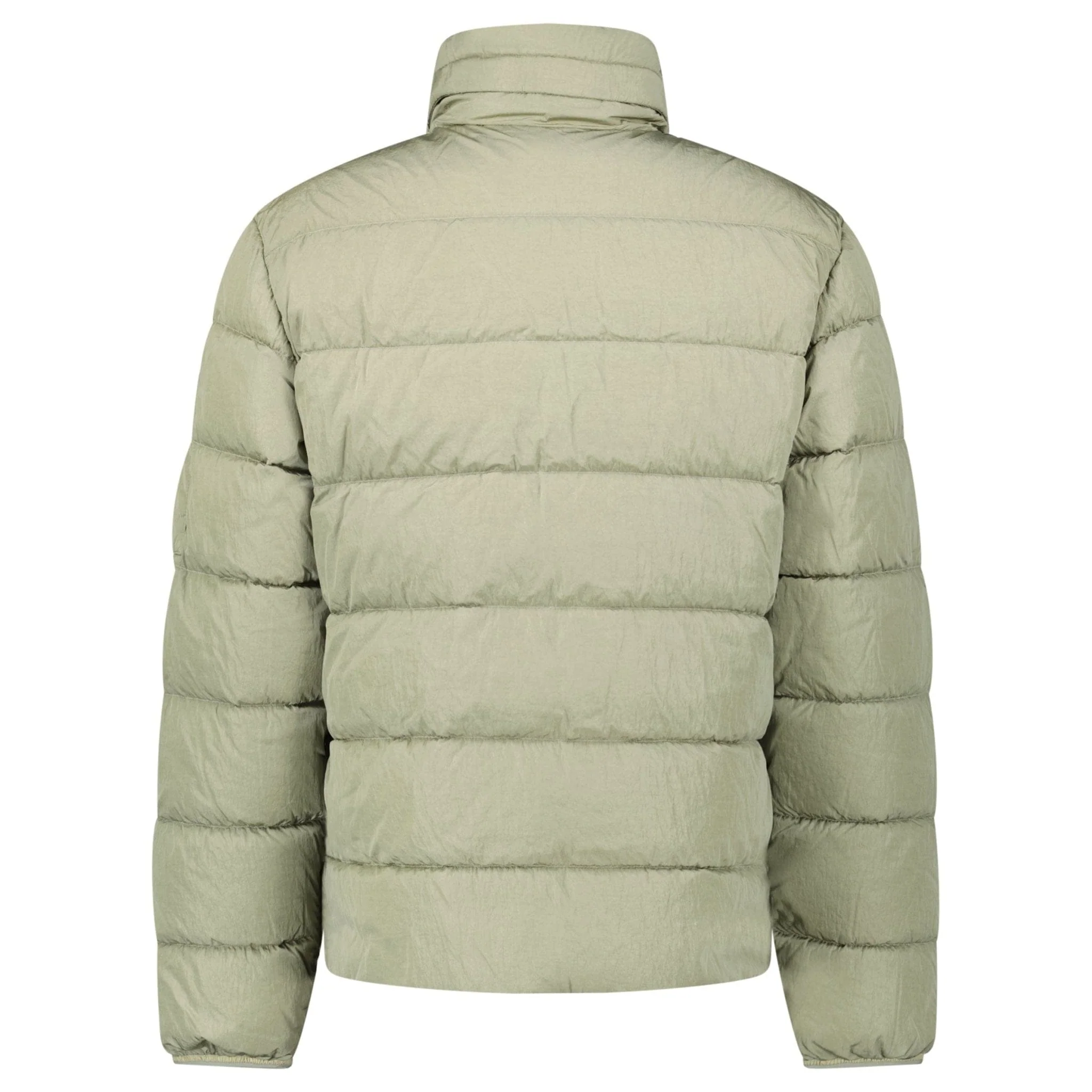 CP Company Chrome-R Down Jacket in Gunmetal Grey - Image 3