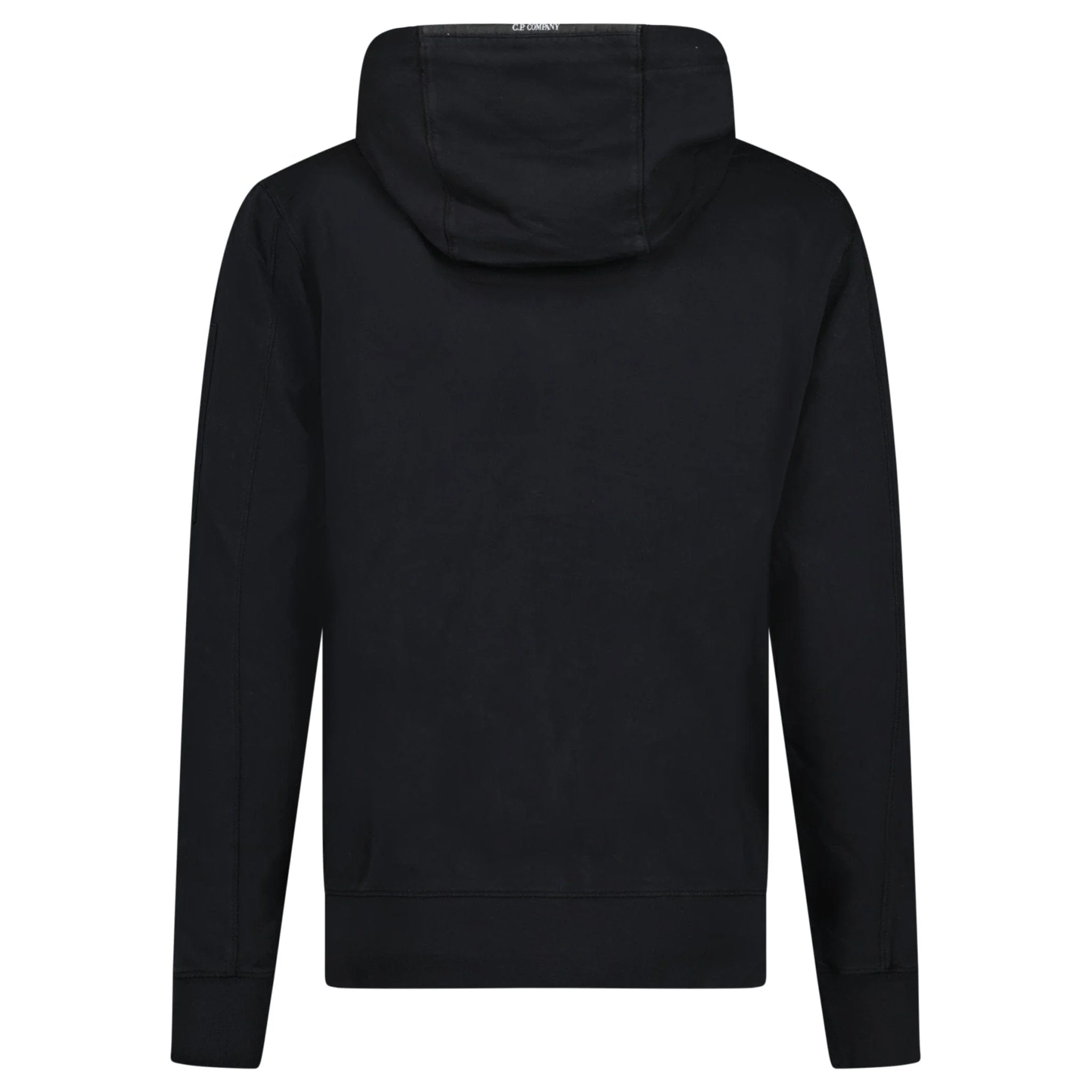 CP Company CP Company Light Fleece Lens Zip Hoodie Black - Image 3
