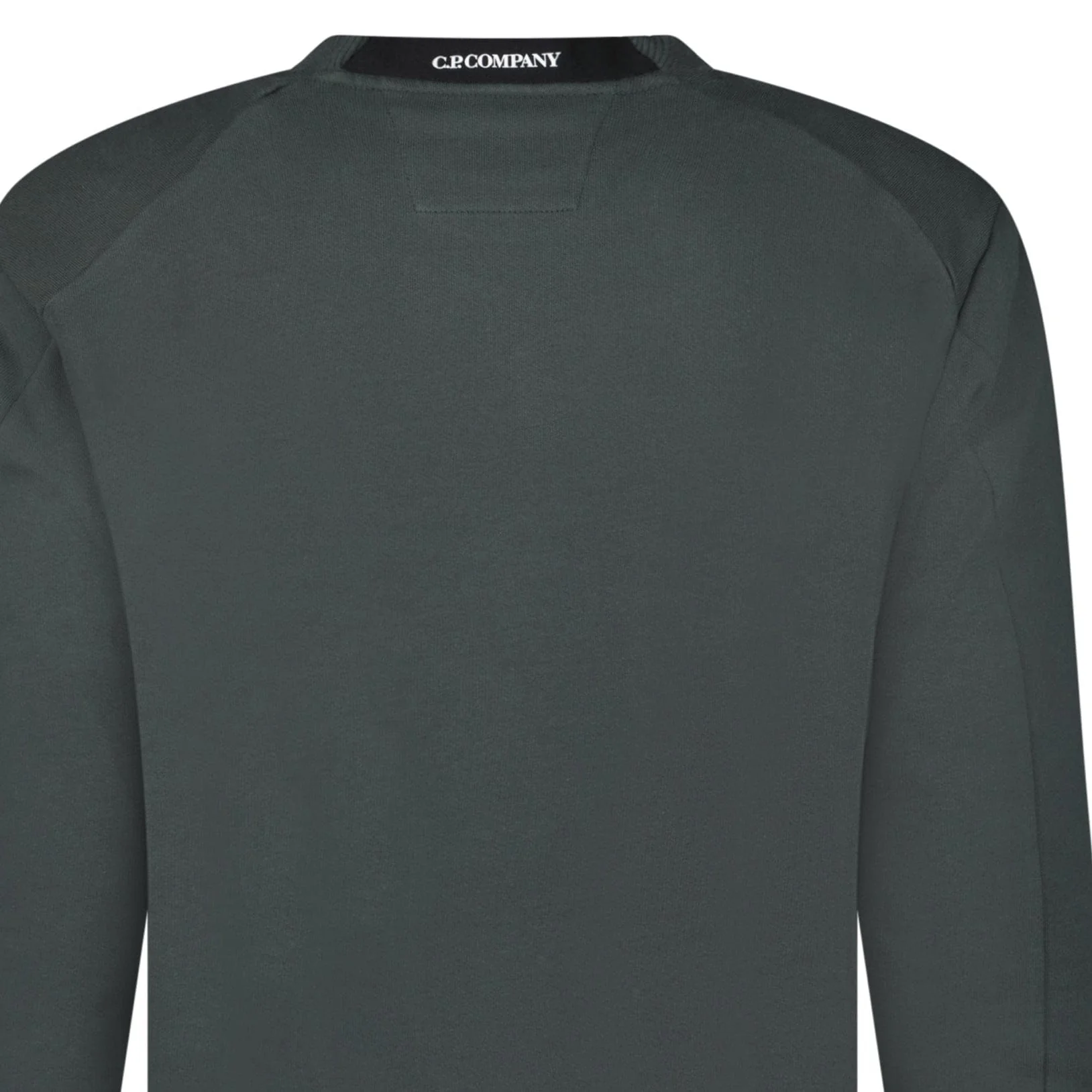 CP Company Diagonal Raised Fleece Crewneck Lens Sweatshirt Dark Shadow Grey - Image 5