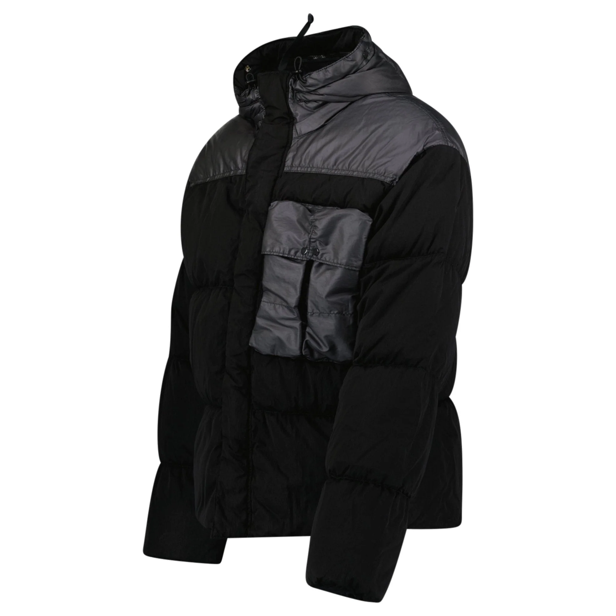 CP Company Eco Chrome R Mixed Goggle Down Jacket Black - Image 2
