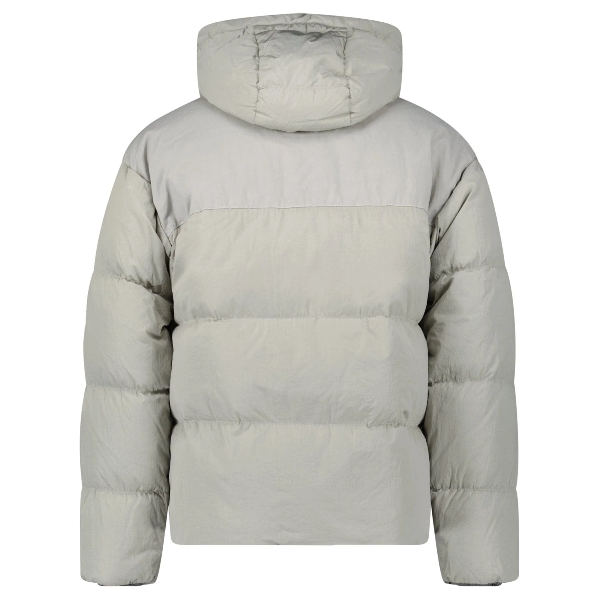 CP Company Eco-Chrome R Mixed Hooded Down Jacket Grey - Image 3