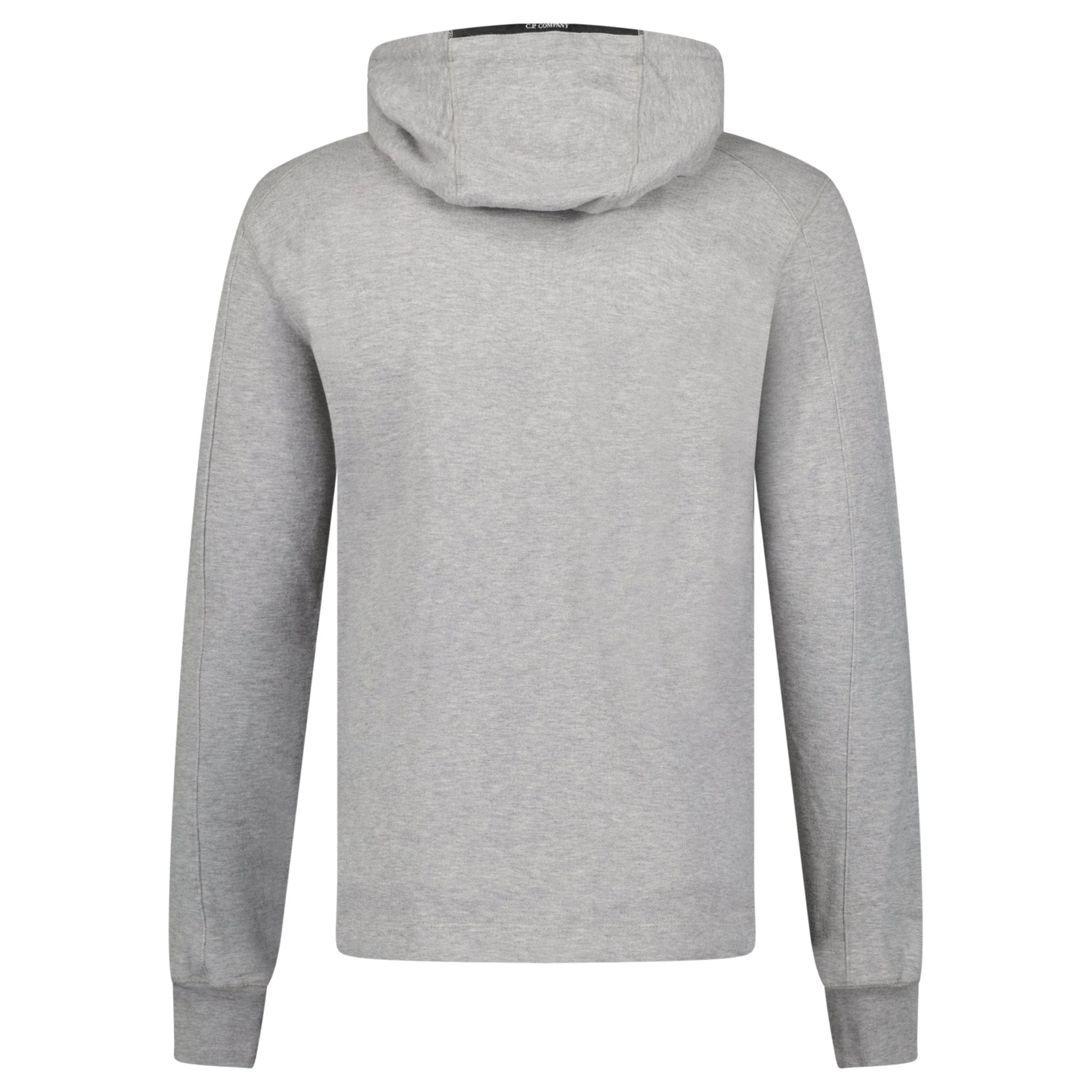 CP Company Hooded Lens Light Fleece Sweatshirt Grey - Image 3