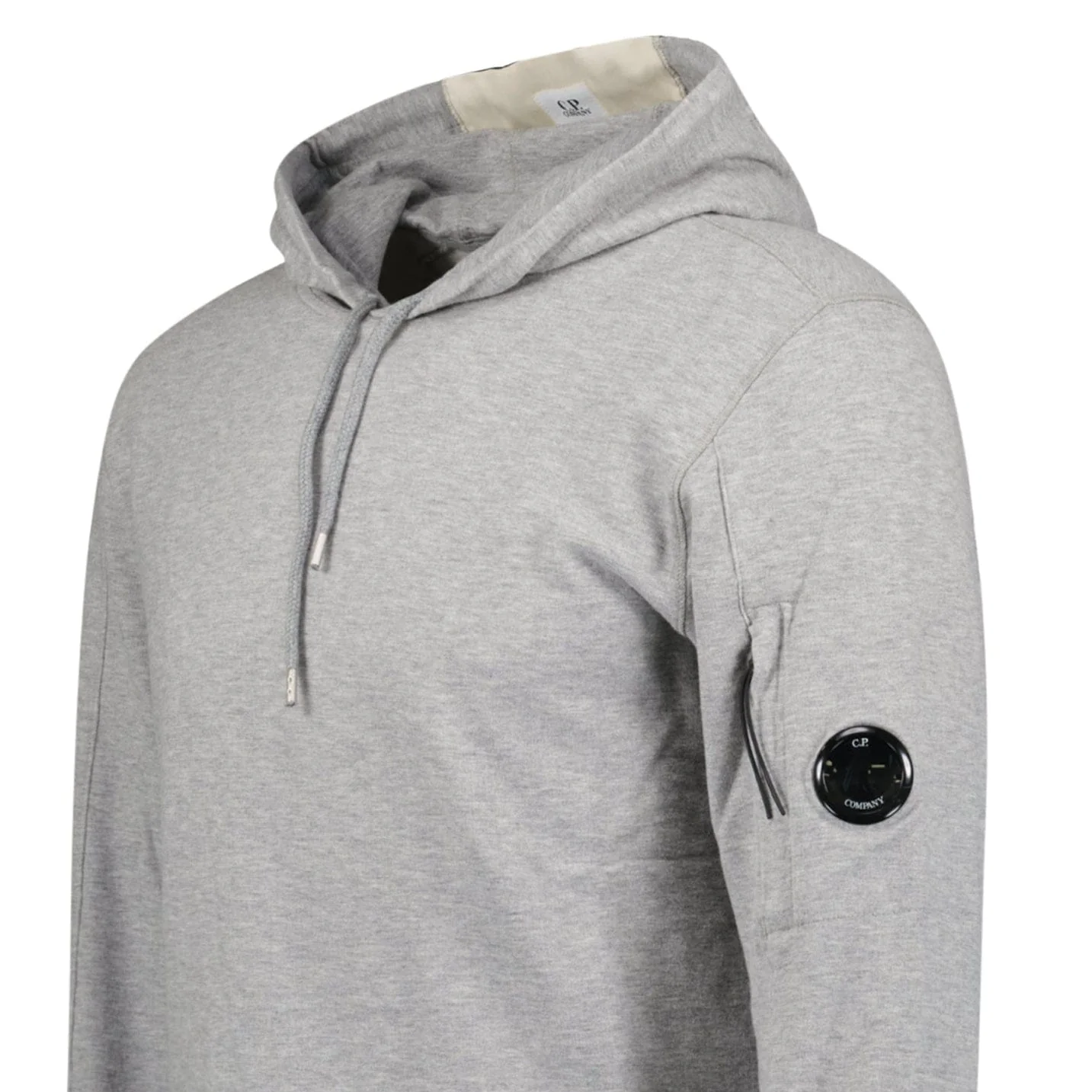 CP Company Hooded Lens Light Fleece Sweatshirt Grey - Image 4