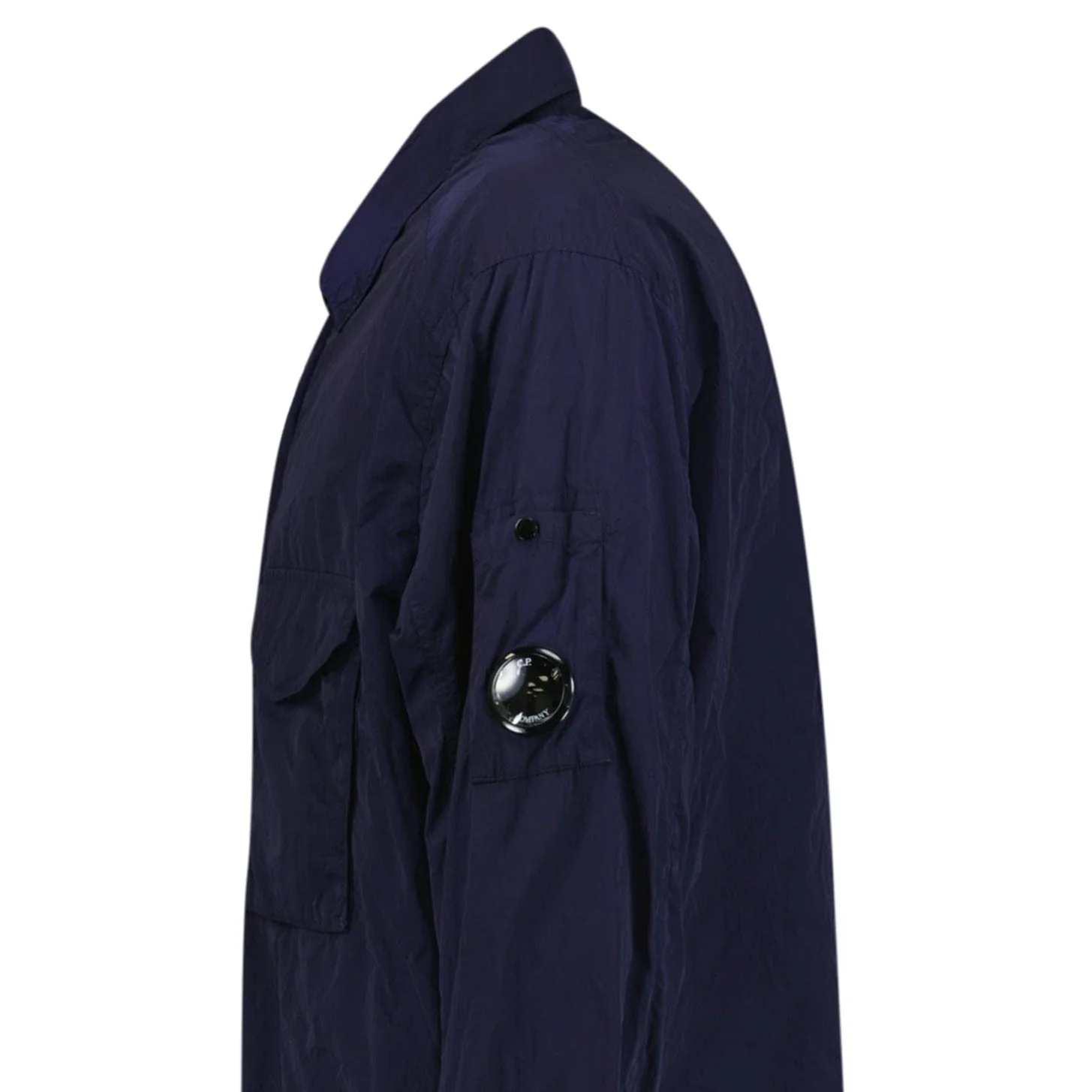 CP Company Lens Chrome Zip-Up Jacket Midnight Blue - Image 2
